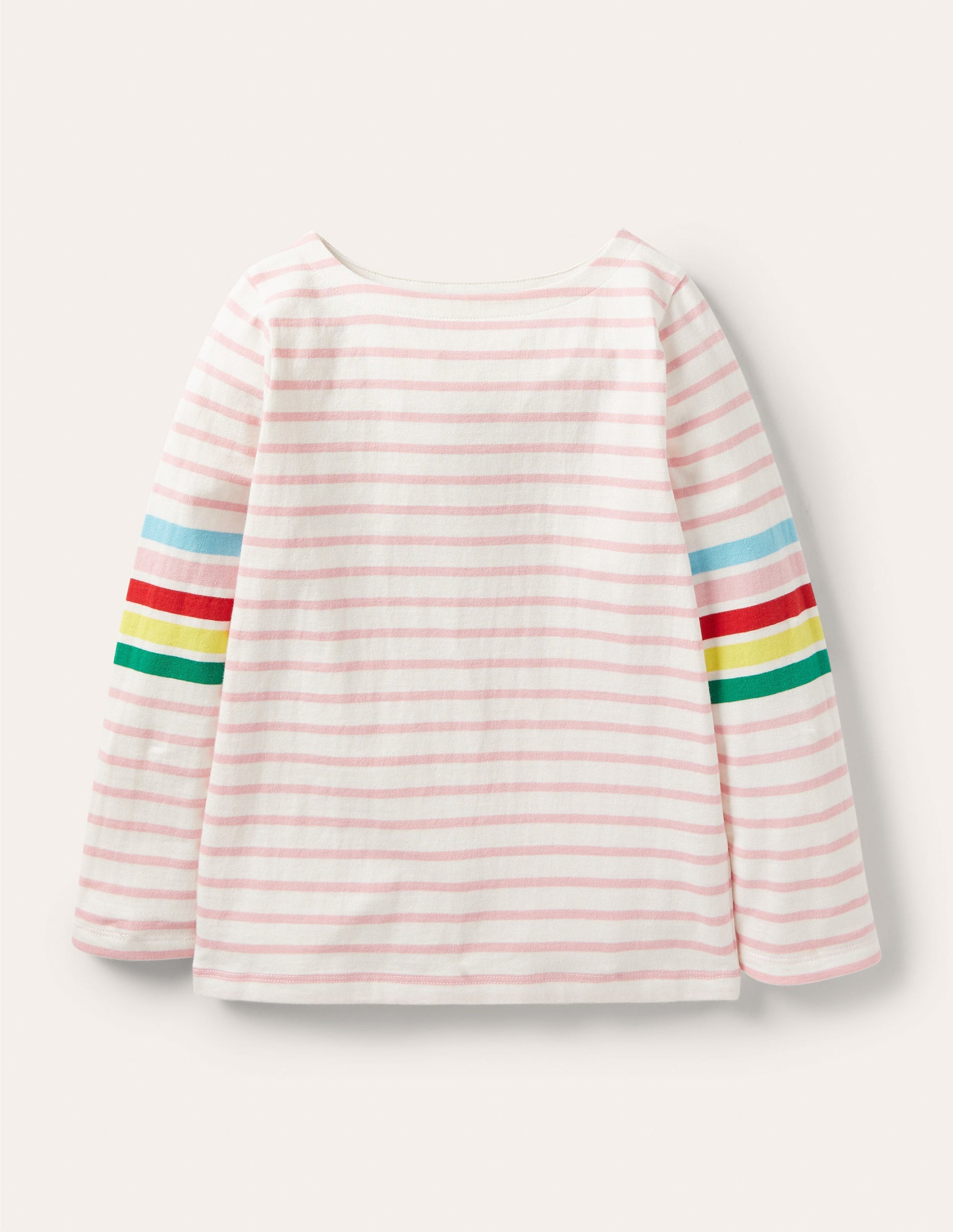 Lustiges Bretonshirt-Rosa, Regenbogen-1