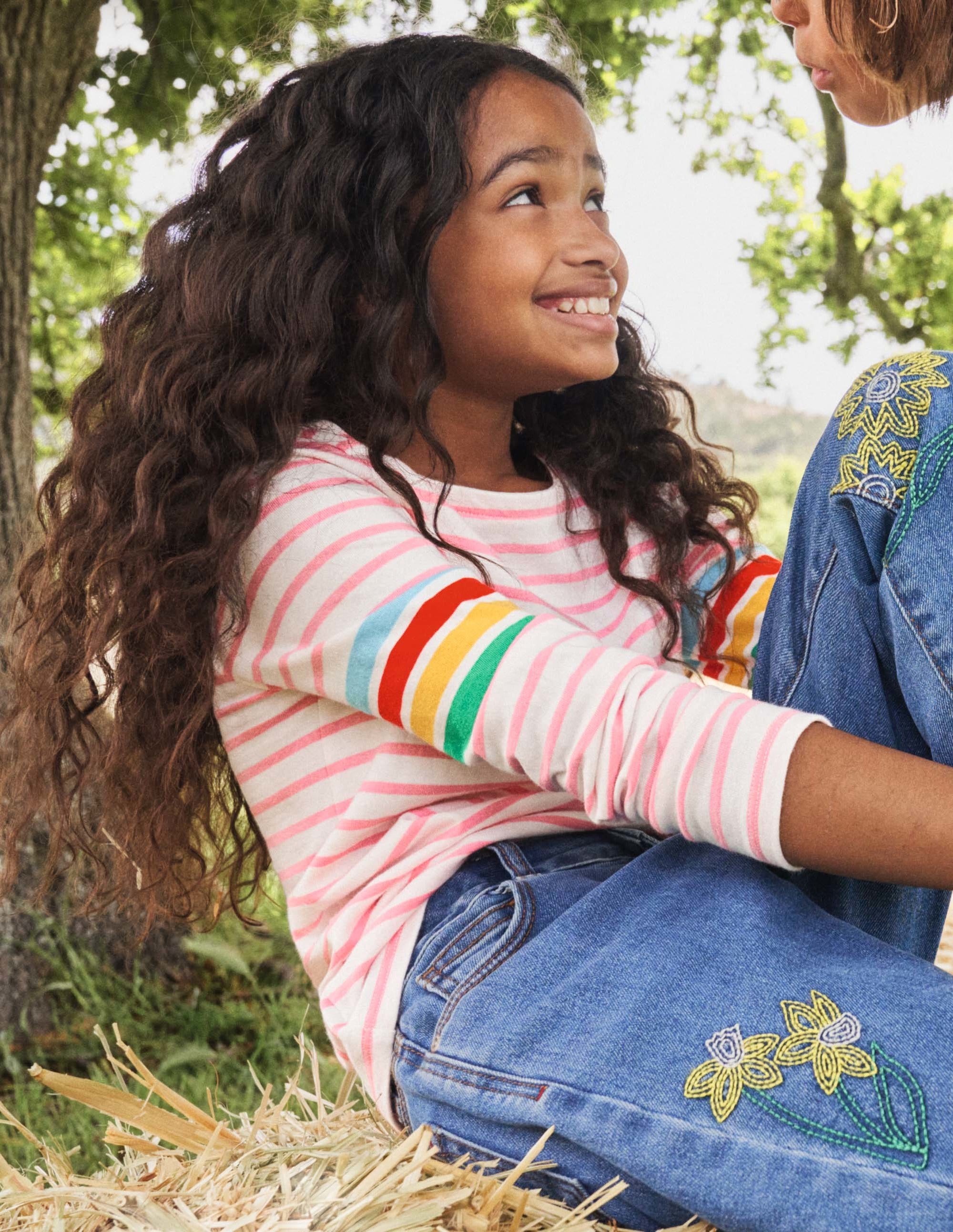 Lustiges Bretonshirt-Rosa, Regenbogen - Image 4