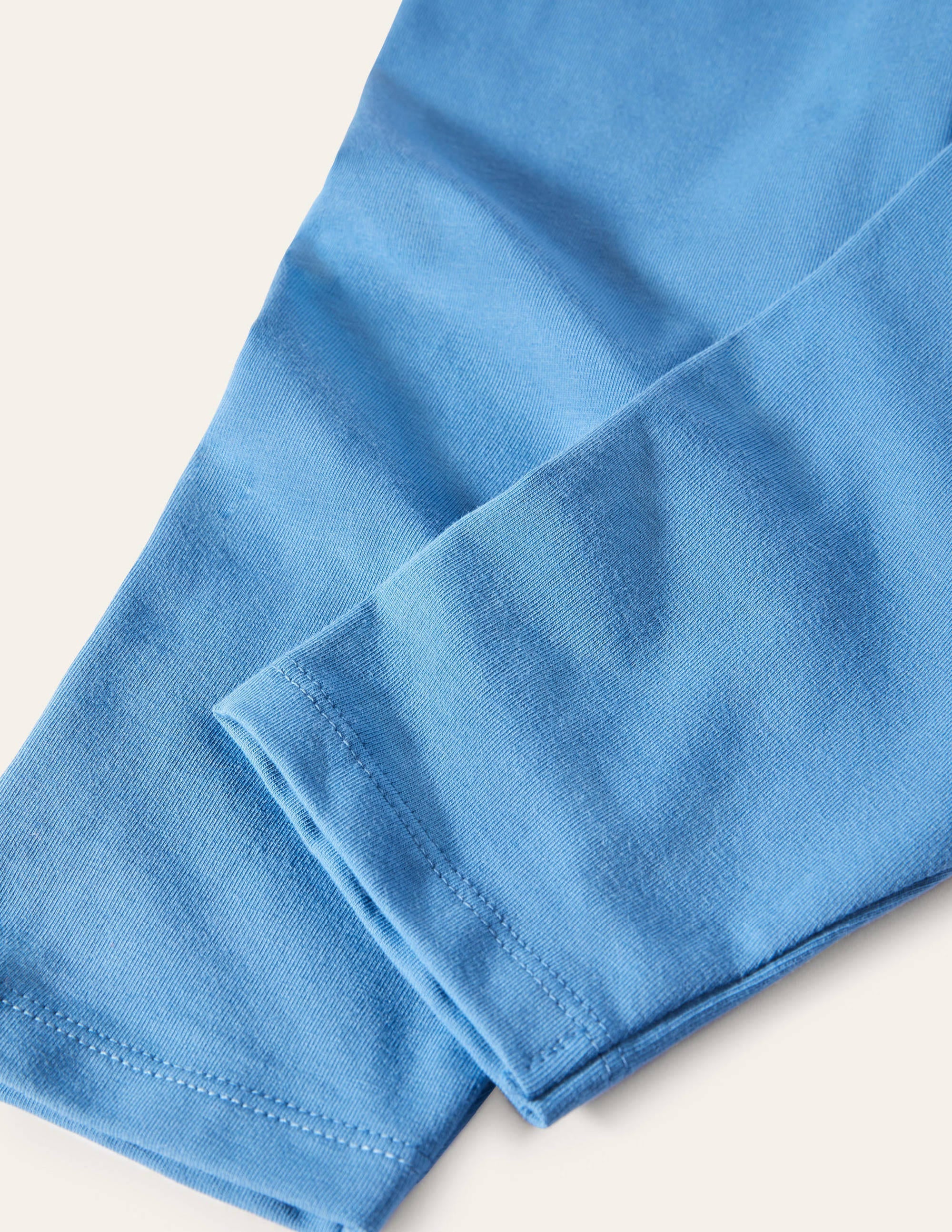 Kurz geschnittene einfarbige Leggings-Strahlendes Marineblau - Image 3