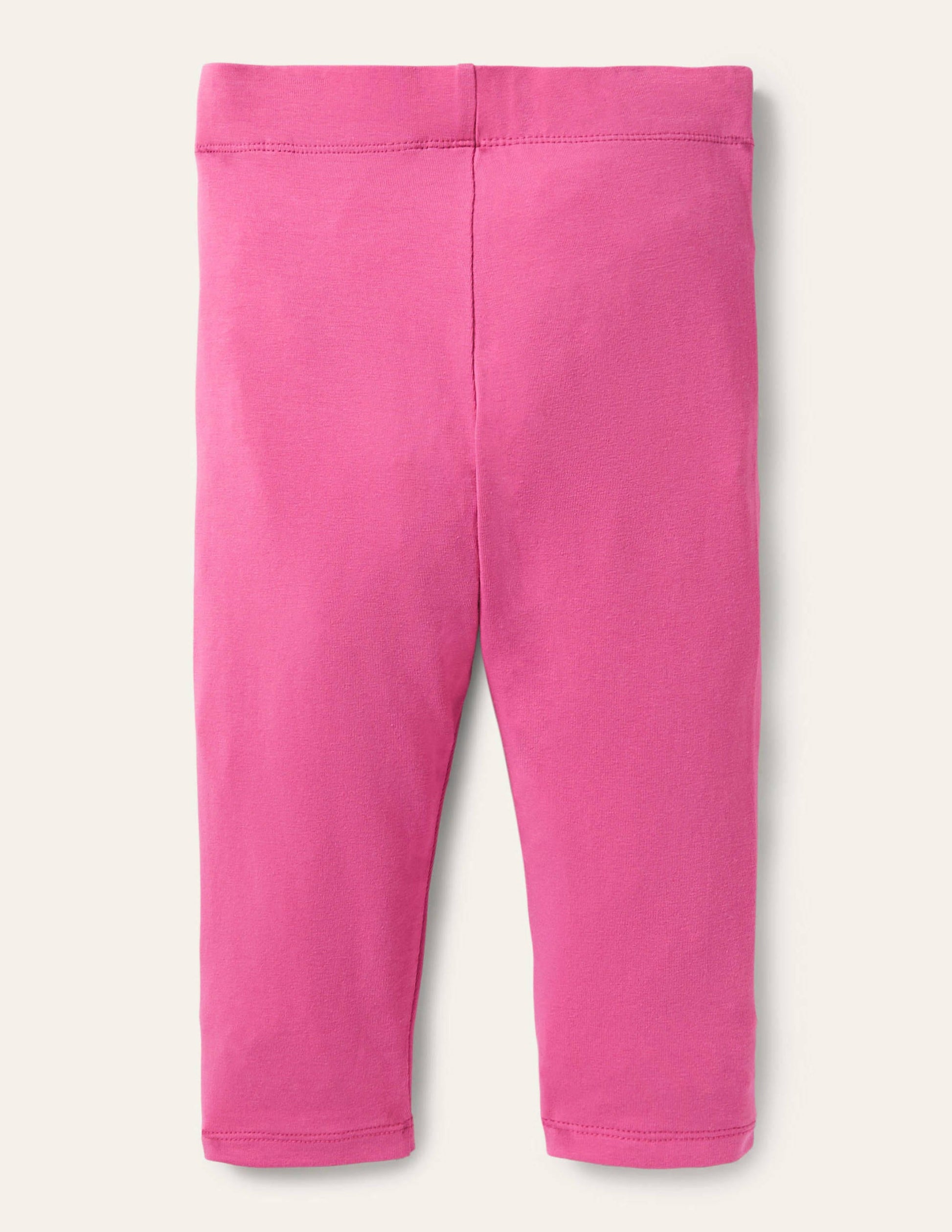Legging court uni-Rose pétale vif-2