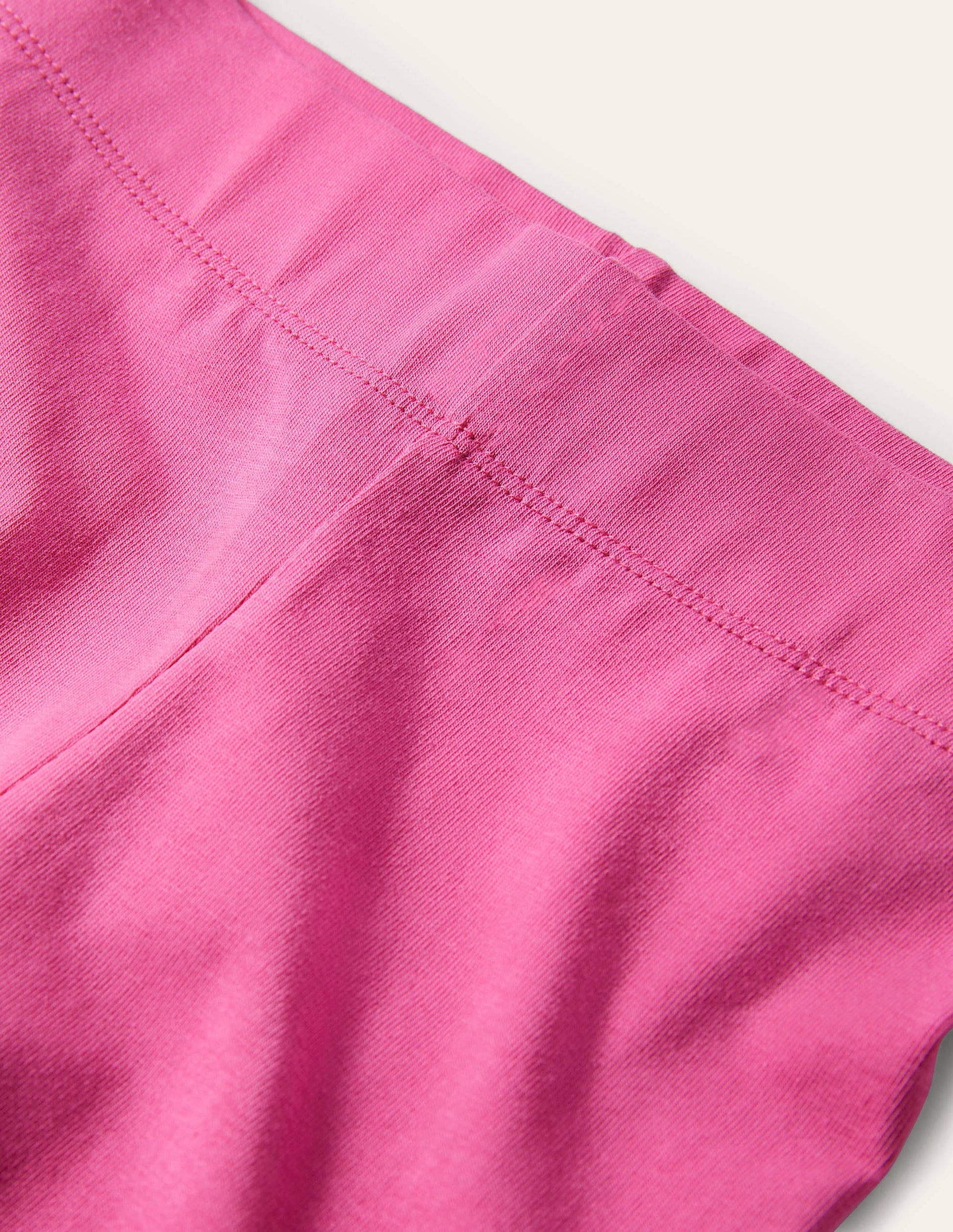 Legging court uni-Rose pétale vif-3