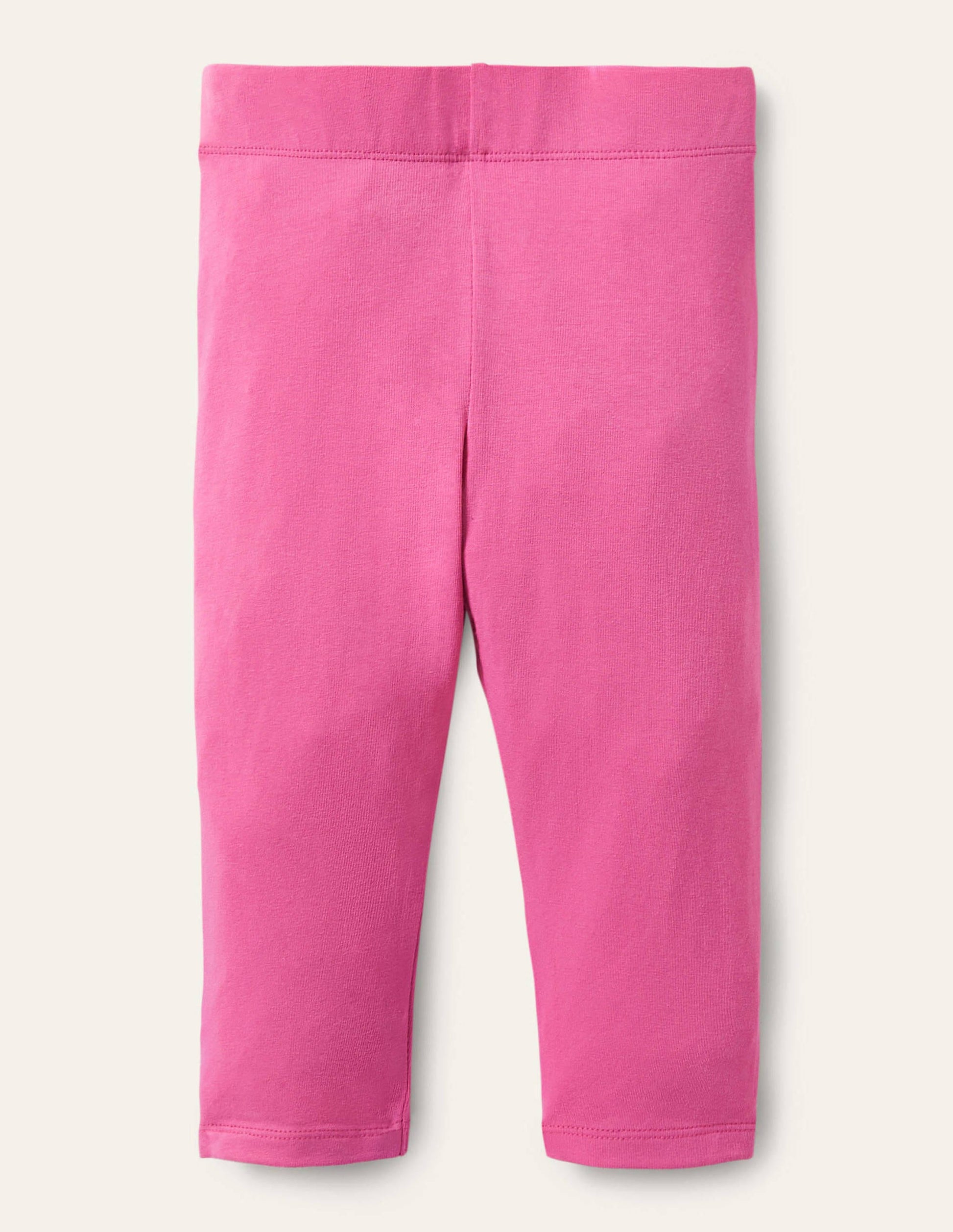 Legging court uni-Rose pétale vif-1