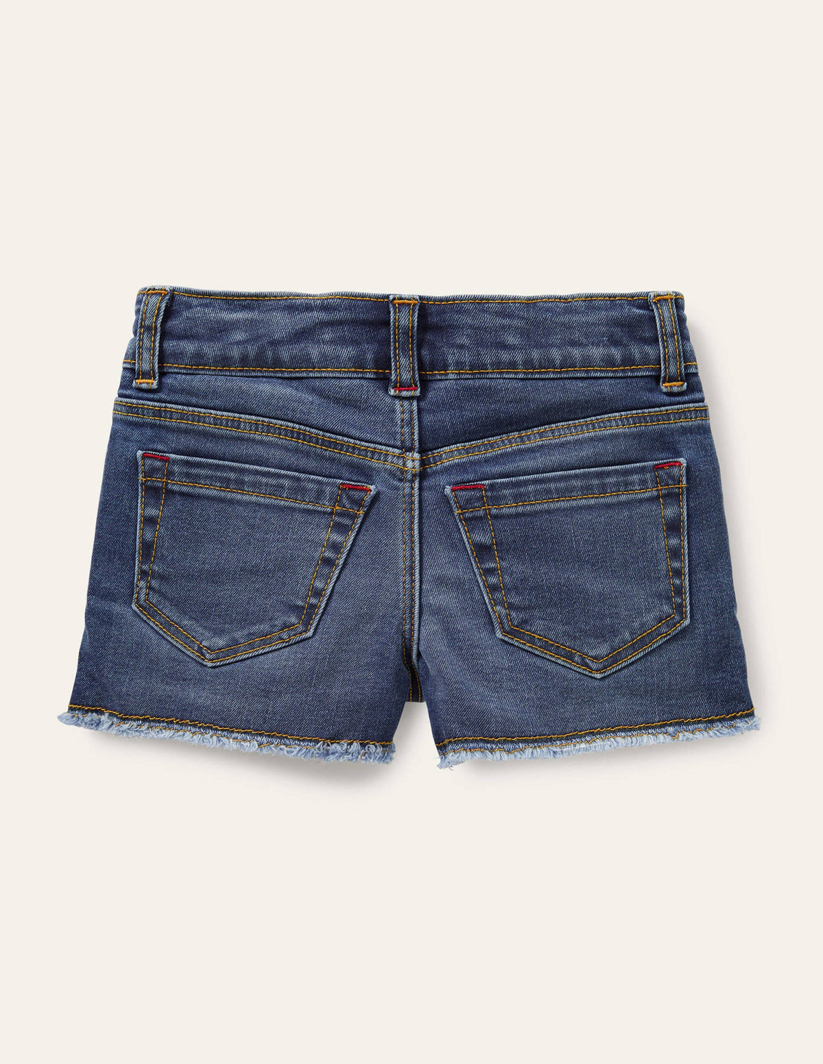 Denim-Shorts-Mittleres Vintageblau, Denim/Biene-2