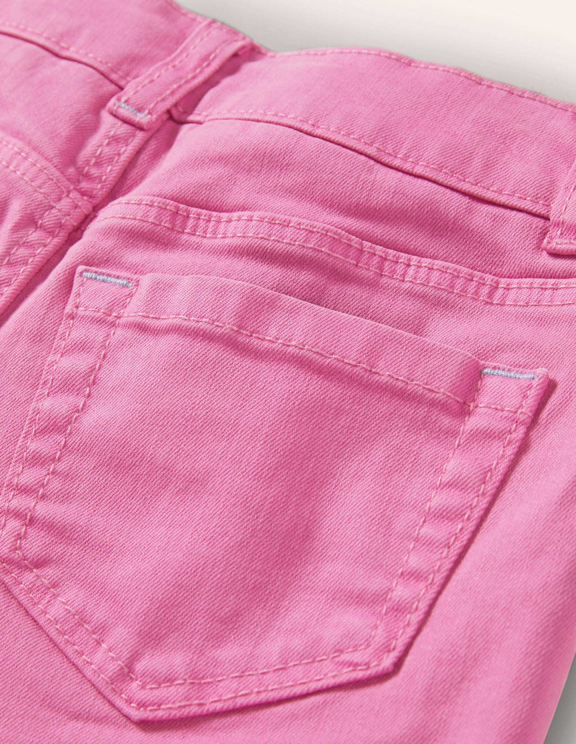 Denim Shorts-Strawberry Ice Pink - Image 3