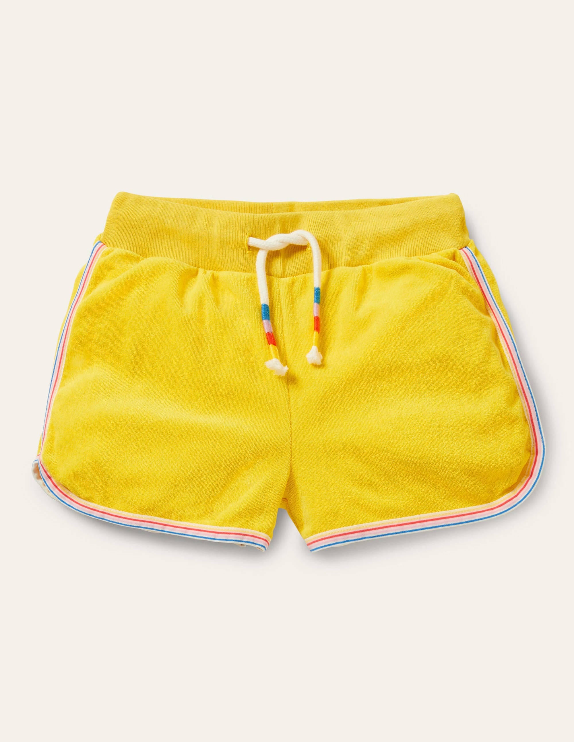 Retro-Frottee-Shorts-Narzissengelb - Image 1