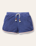 Retro Towelling Shorts-Starboard Blue