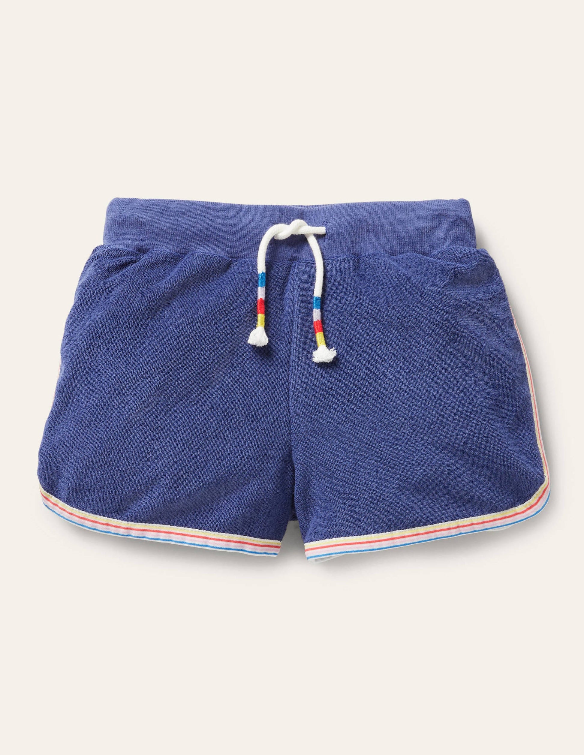 Retro Towelling Shorts-Starboard Blue-1