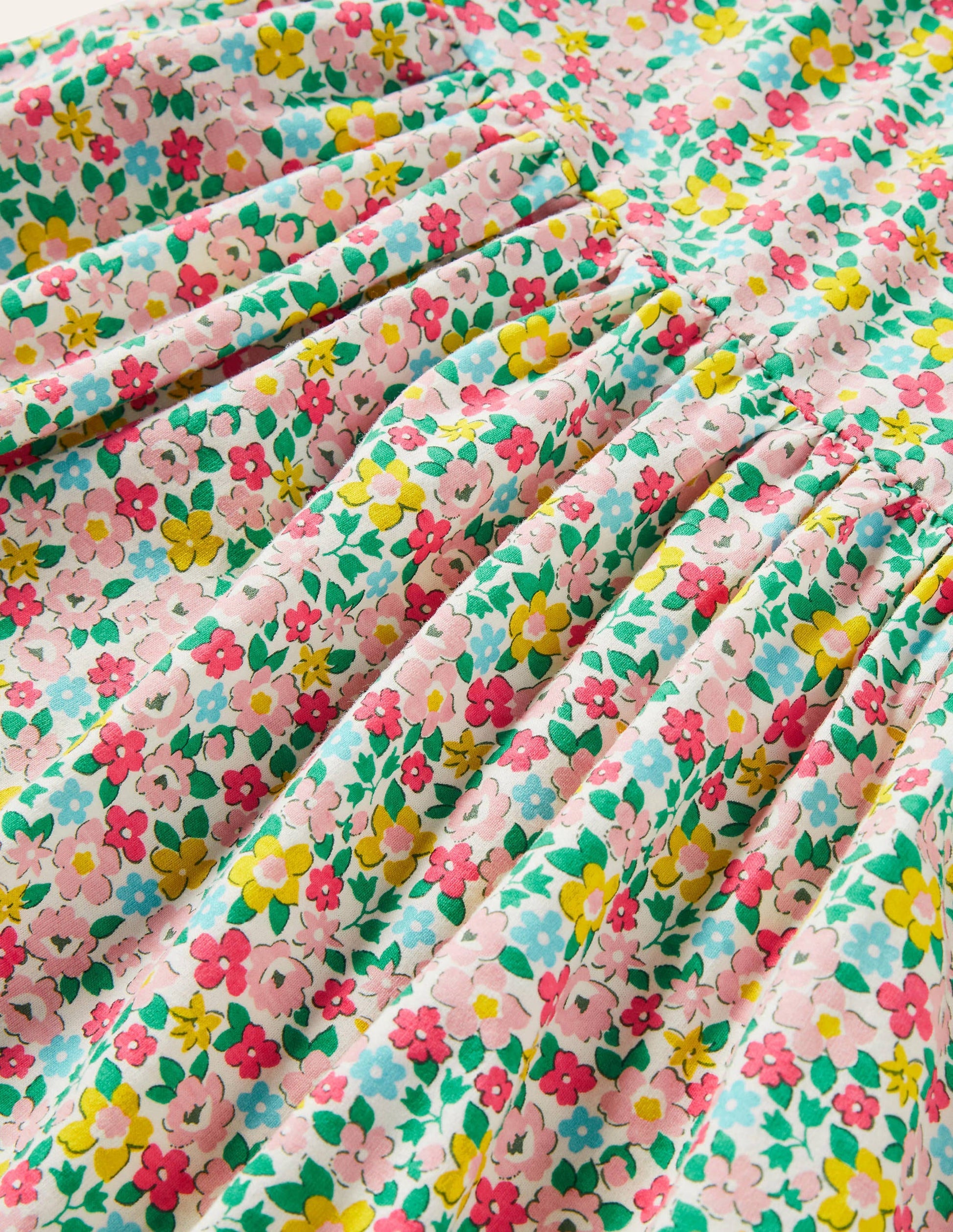 Fröhliches Jerseykleid-Bunt, Frühlingsblumen-3