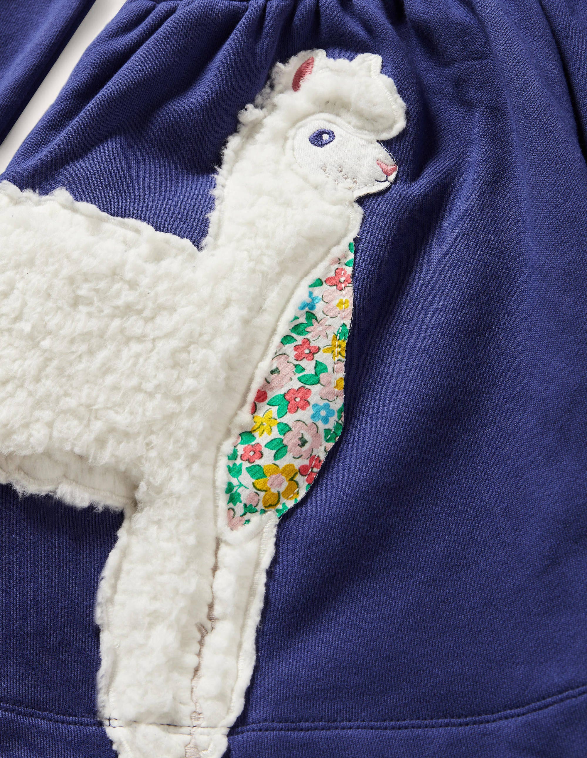 Sweatshirtkleid mit Applikation-Segelblau, Tiere - Image 3