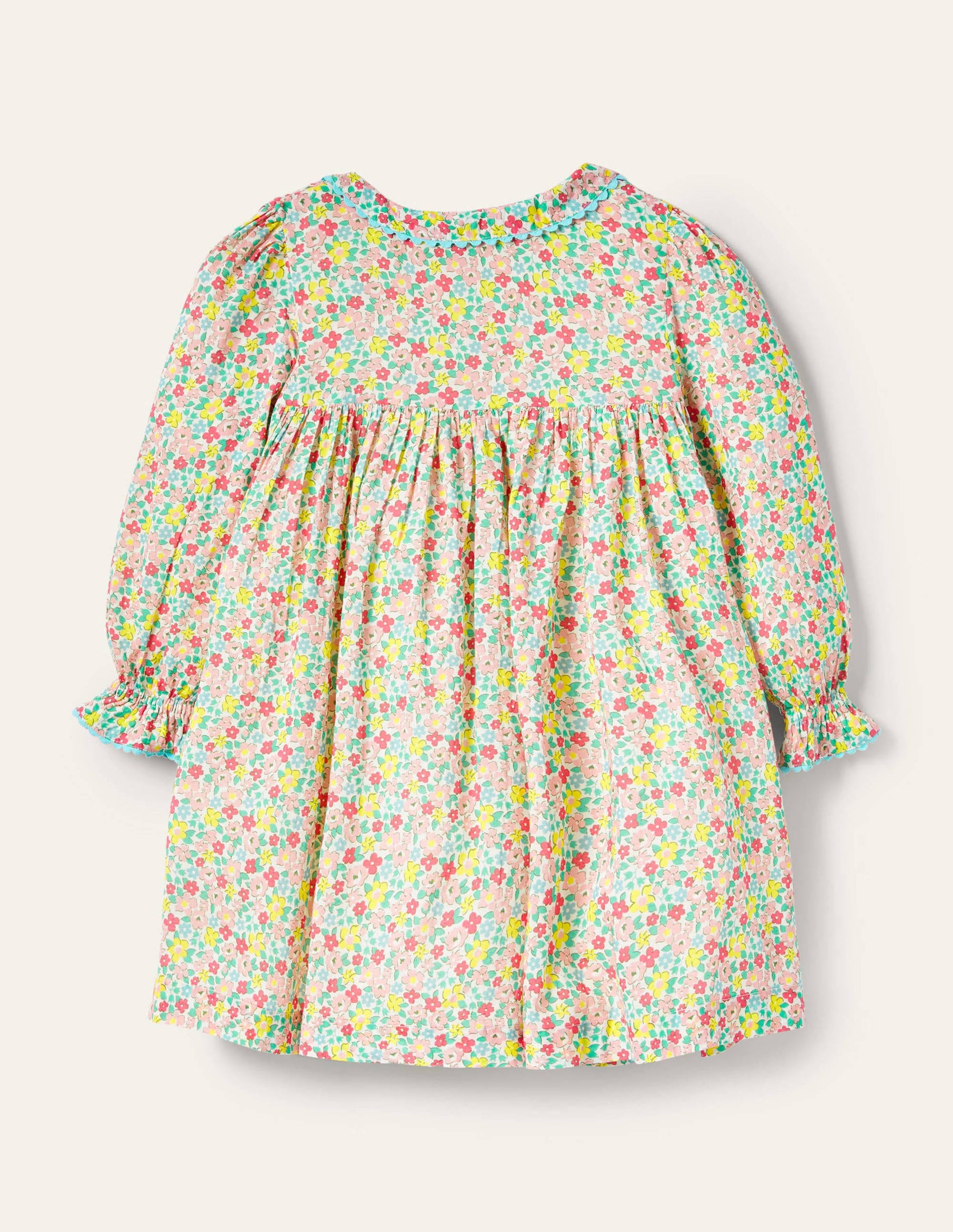 Robe boutonnée à smocks-Motif Spring Floral multi-2