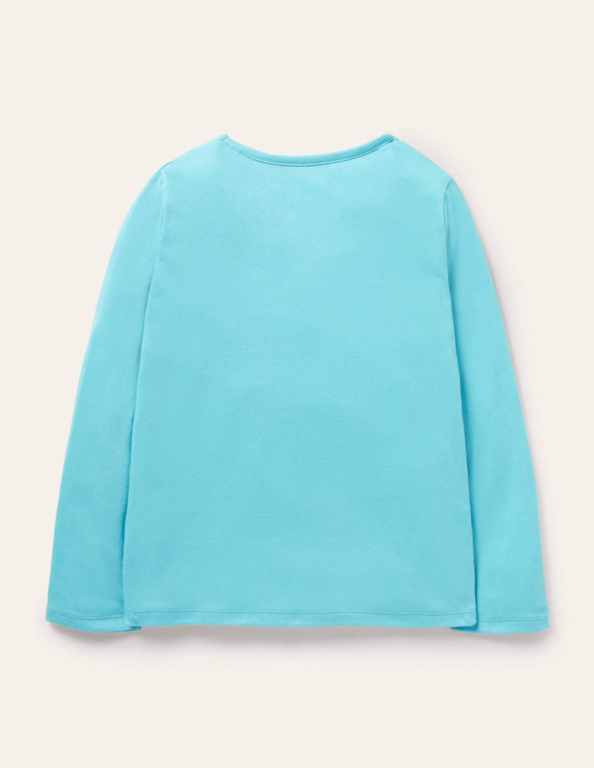 T-shirt avec rabats à soulever-Saisons bleu aigue-marine-2