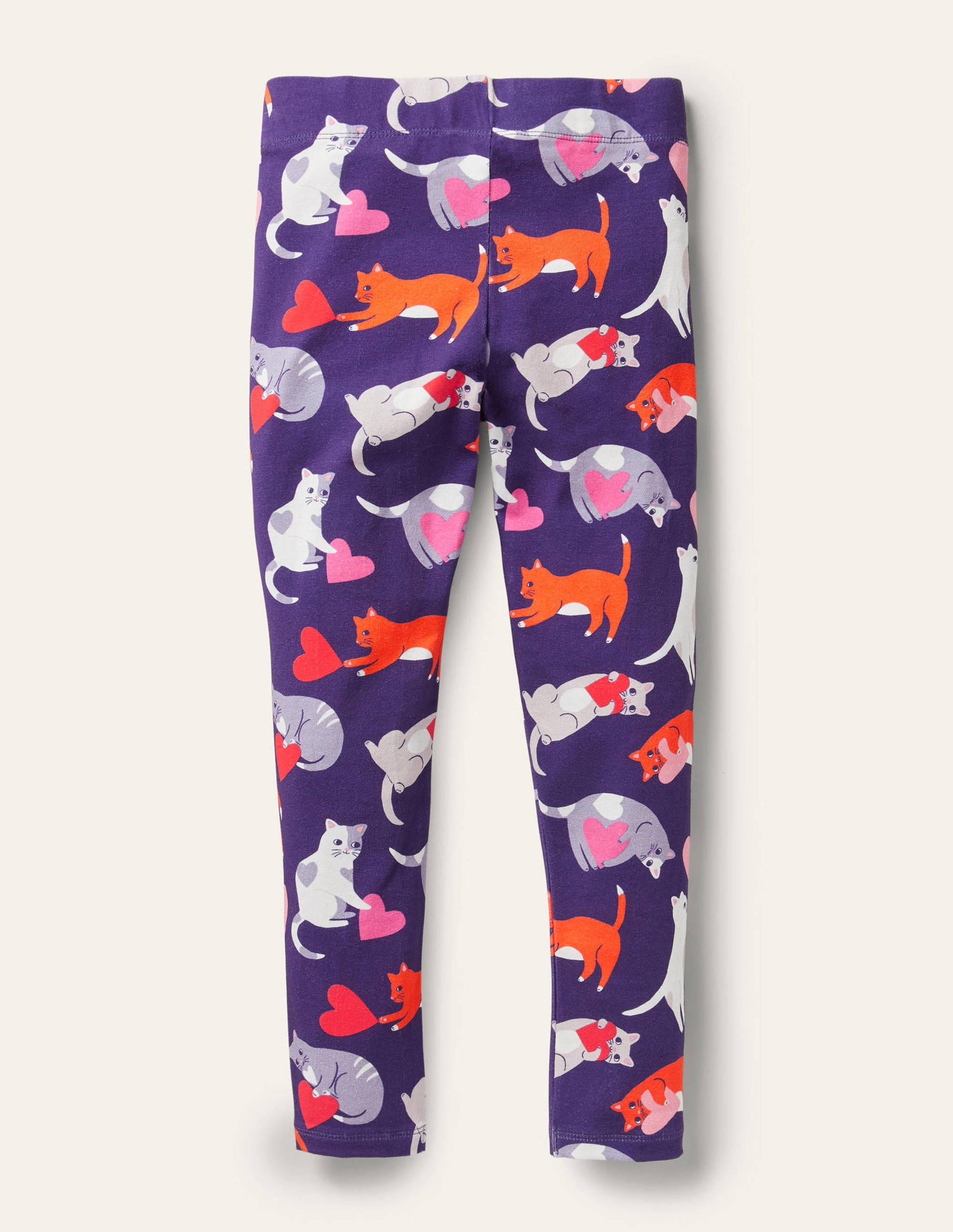 Fröhliche Leggings-Segelblau, Katze-2
