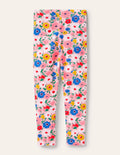 Fun Leggings-Boto Pink Painterly Floral