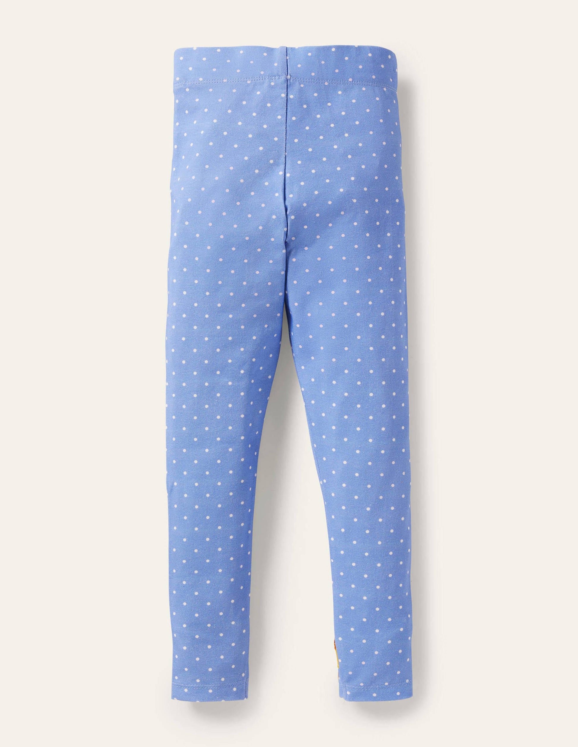 Fröhliche Leggings mit Applikation-Helles Glockenblumenblau, Pünktchen/Häschen-2