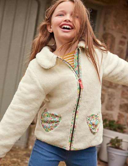 Zip-Through Teddy Jacket-Natural-4