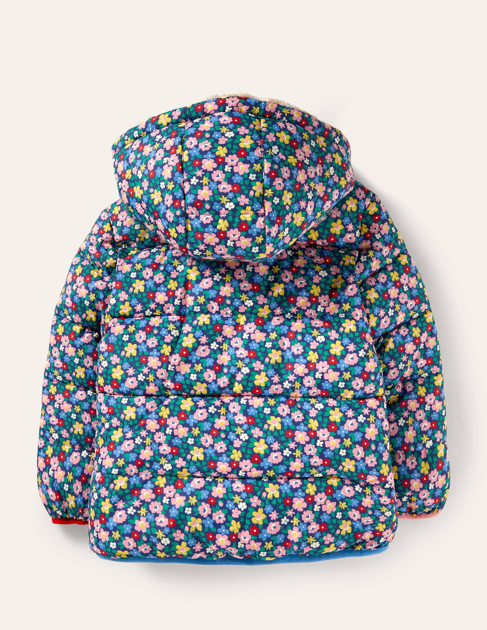 Doudoune réversible imprimée-Motif Spring Floral bleu tribord-2