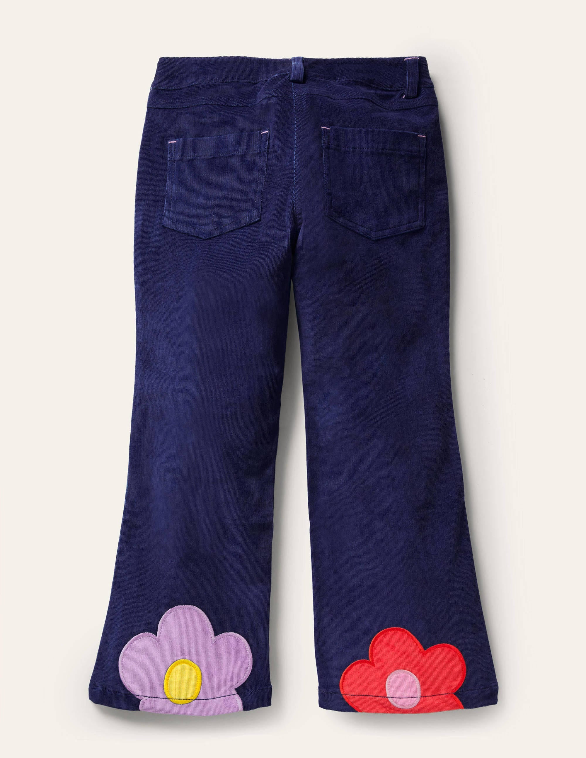 Cordhose mit Blumen-Schuluniform-Navy - Image 2