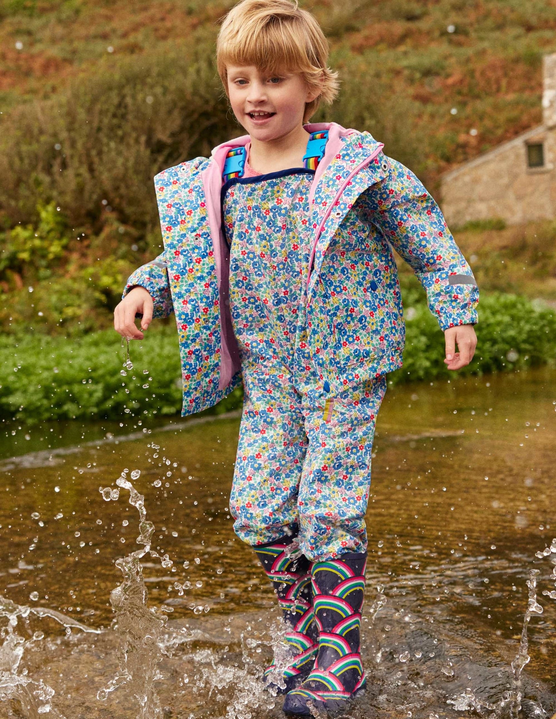 Salopette imperméable-Motif Spring Floral multi-4