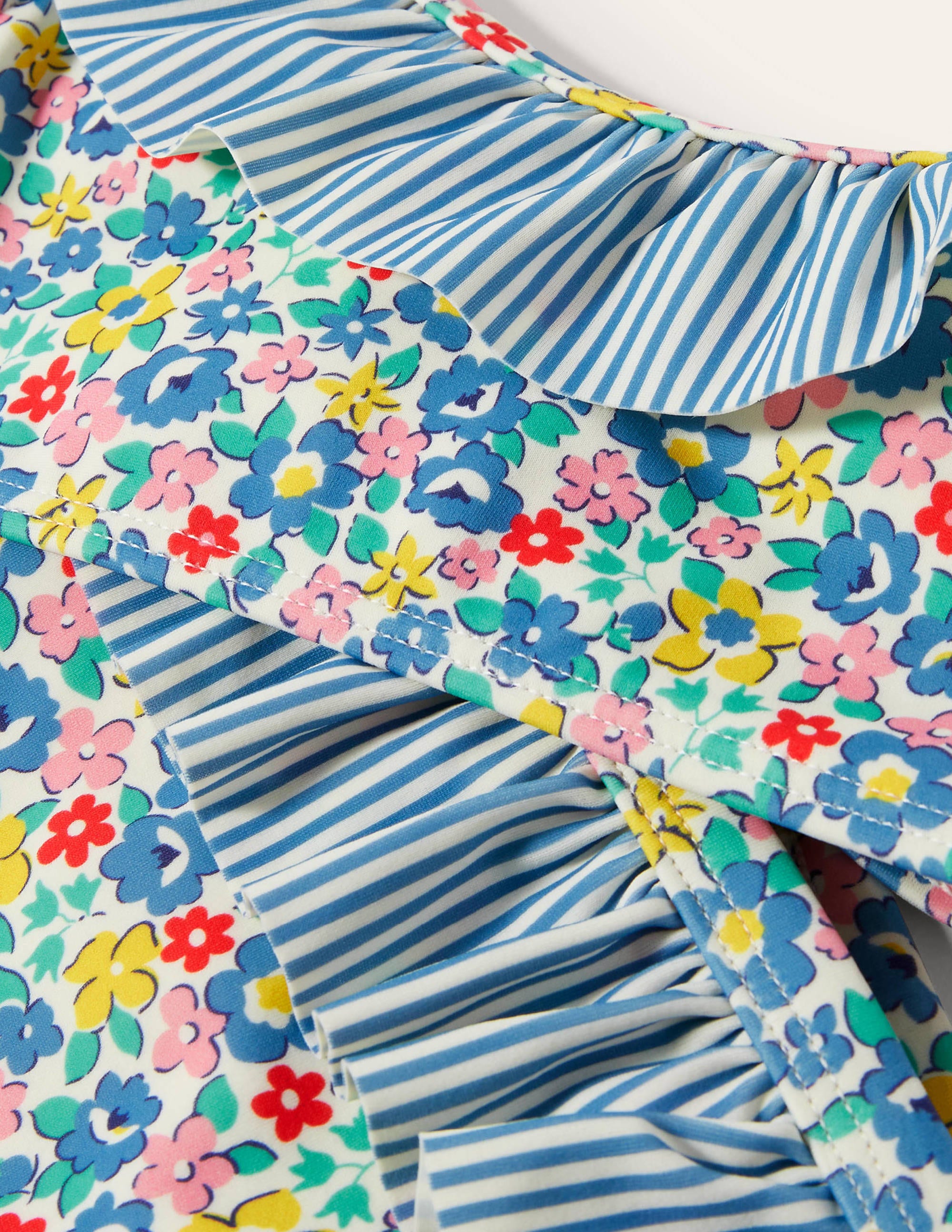 Bikini volanté-Motif Floral Spring bleu élisabéthain - Image 3
