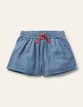 Short tissé-Chambray