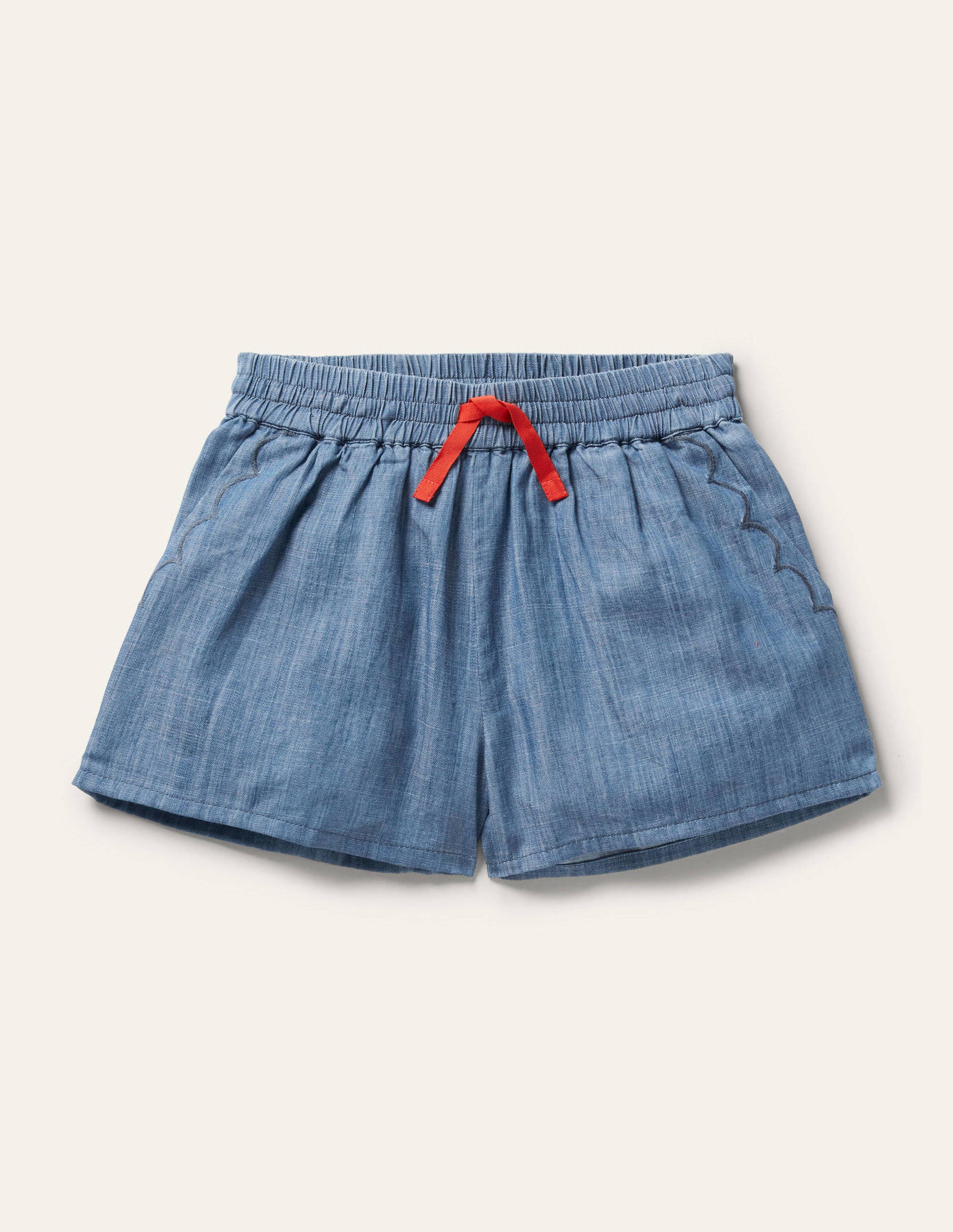 Short tissé-Chambray-1