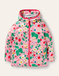 Manteau imperméable doublé de jersey-Motif Strawberry Patch limonade rose