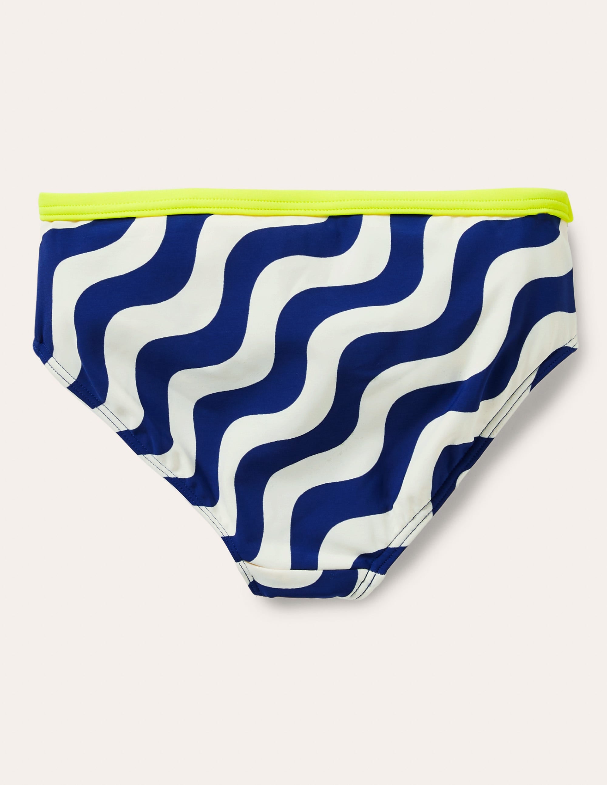 Bas de bikini à motif-Ivoire/bleu vague - Image 3