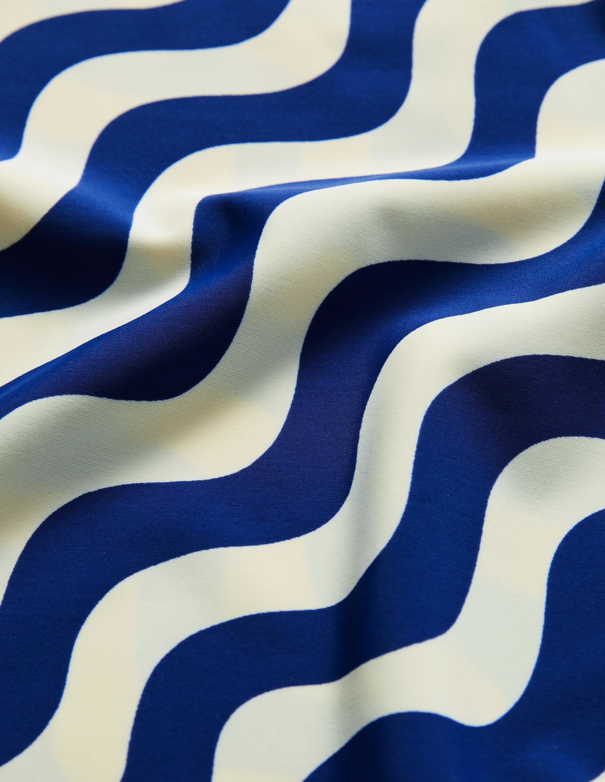 Haut de tankini à motif-Ivoire/bleu vague - Image 3