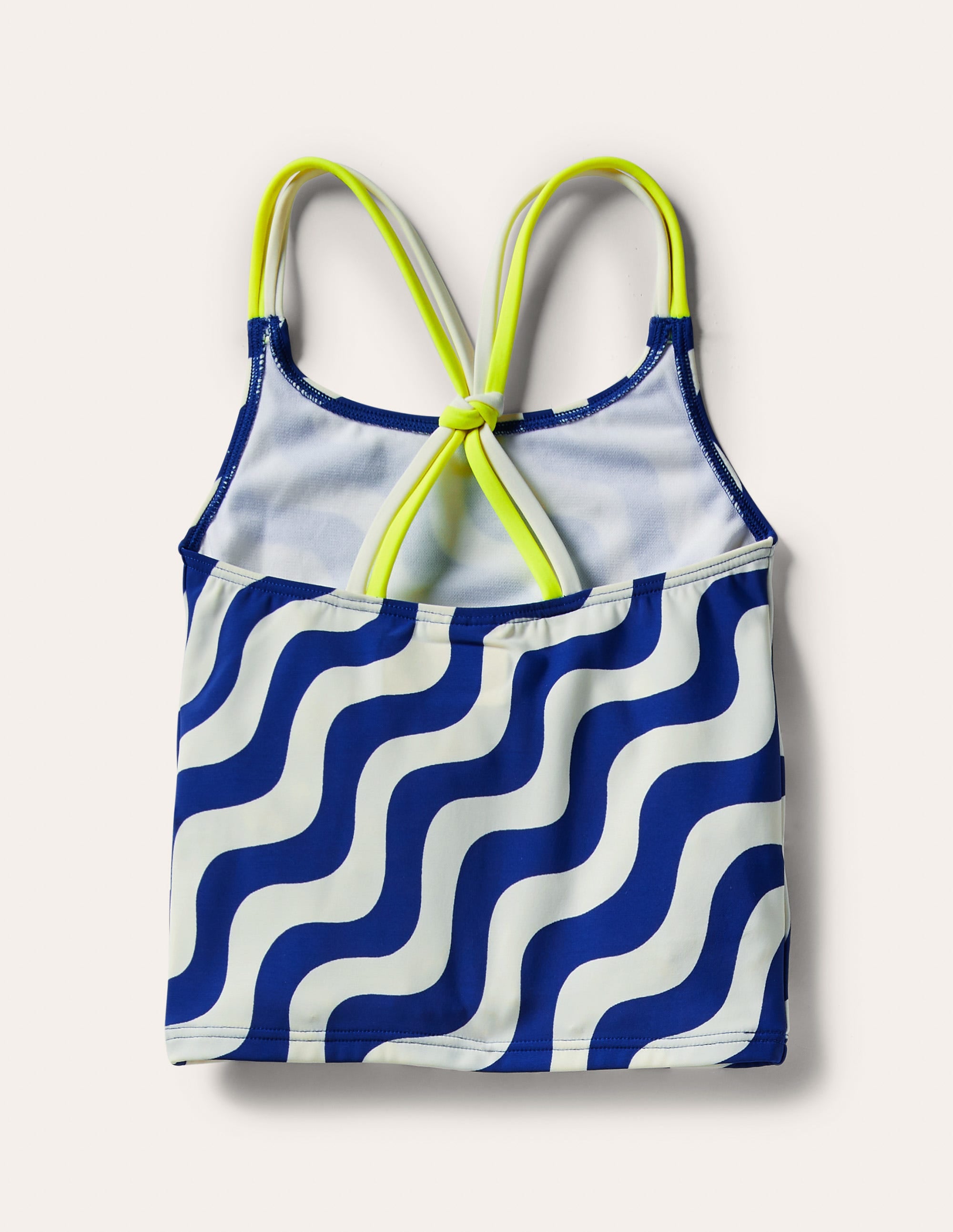 Haut de tankini à motif-Ivoire/bleu vague - Image 2