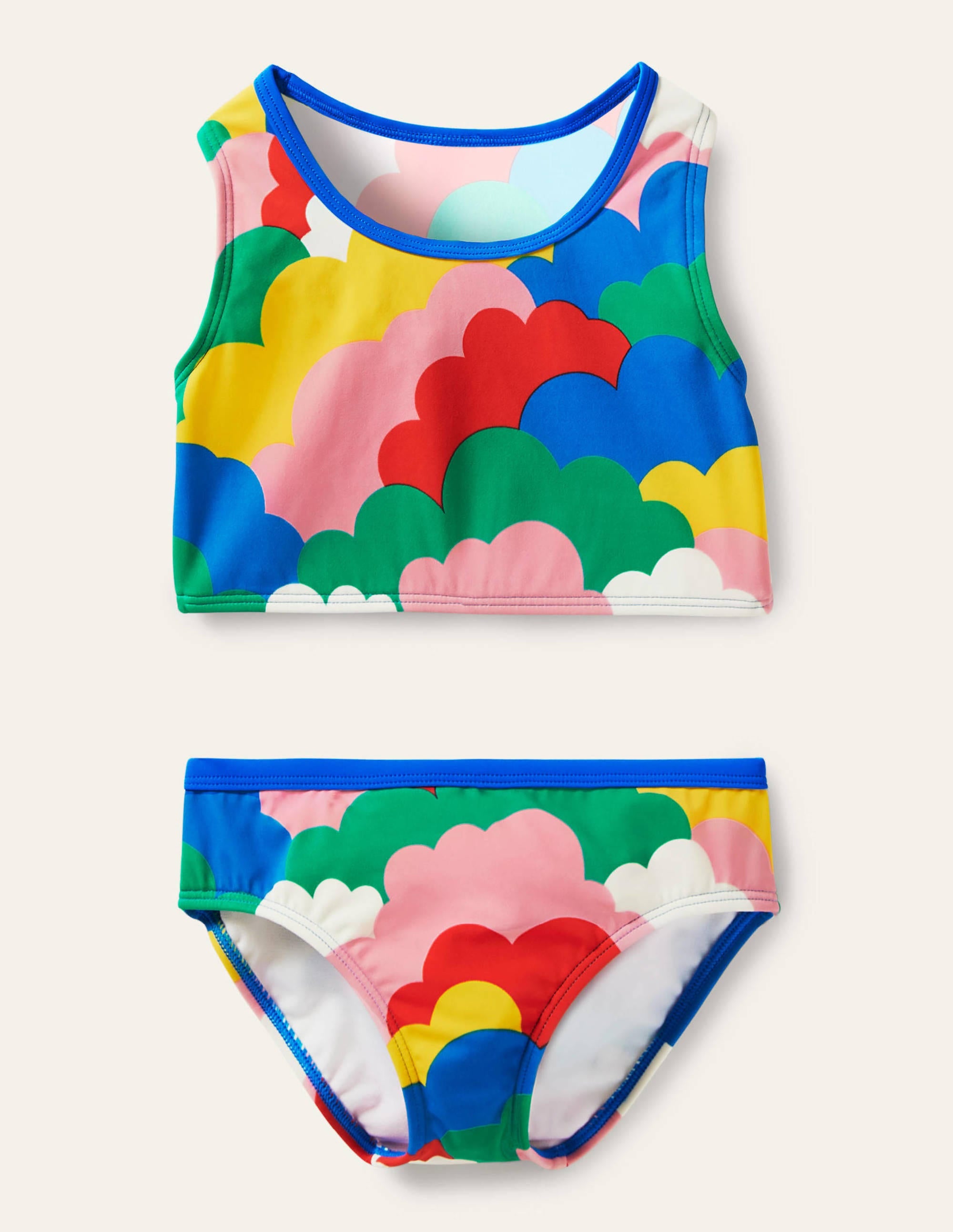 Bikini-Set mit Racerback-Bunte Wolken - Image 1
