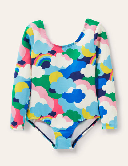 Activewear Leotard-Multi Cloud Camo-1