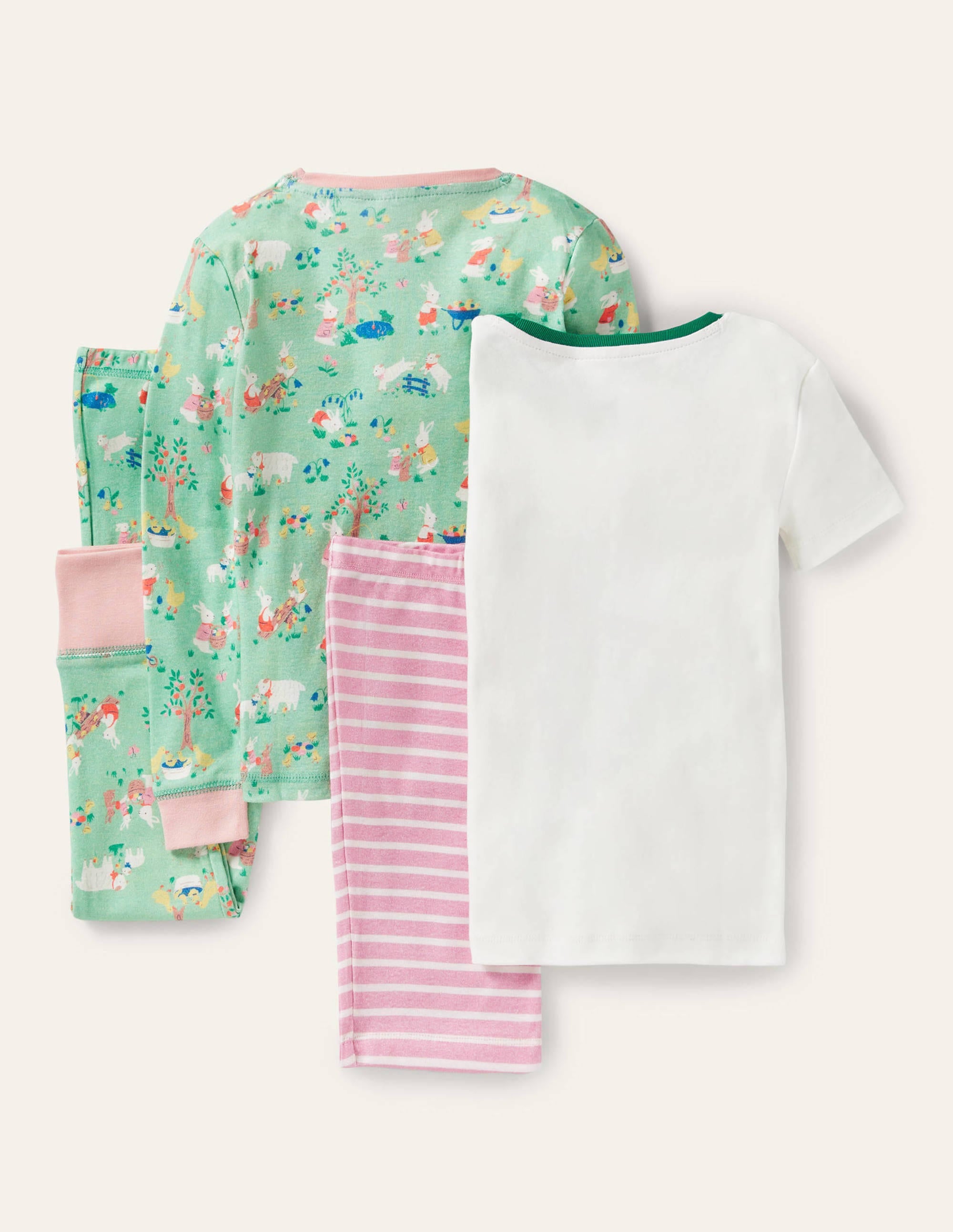 Mix and Match Snug Pyjamas-Fountain Green Spring Time - Image 2