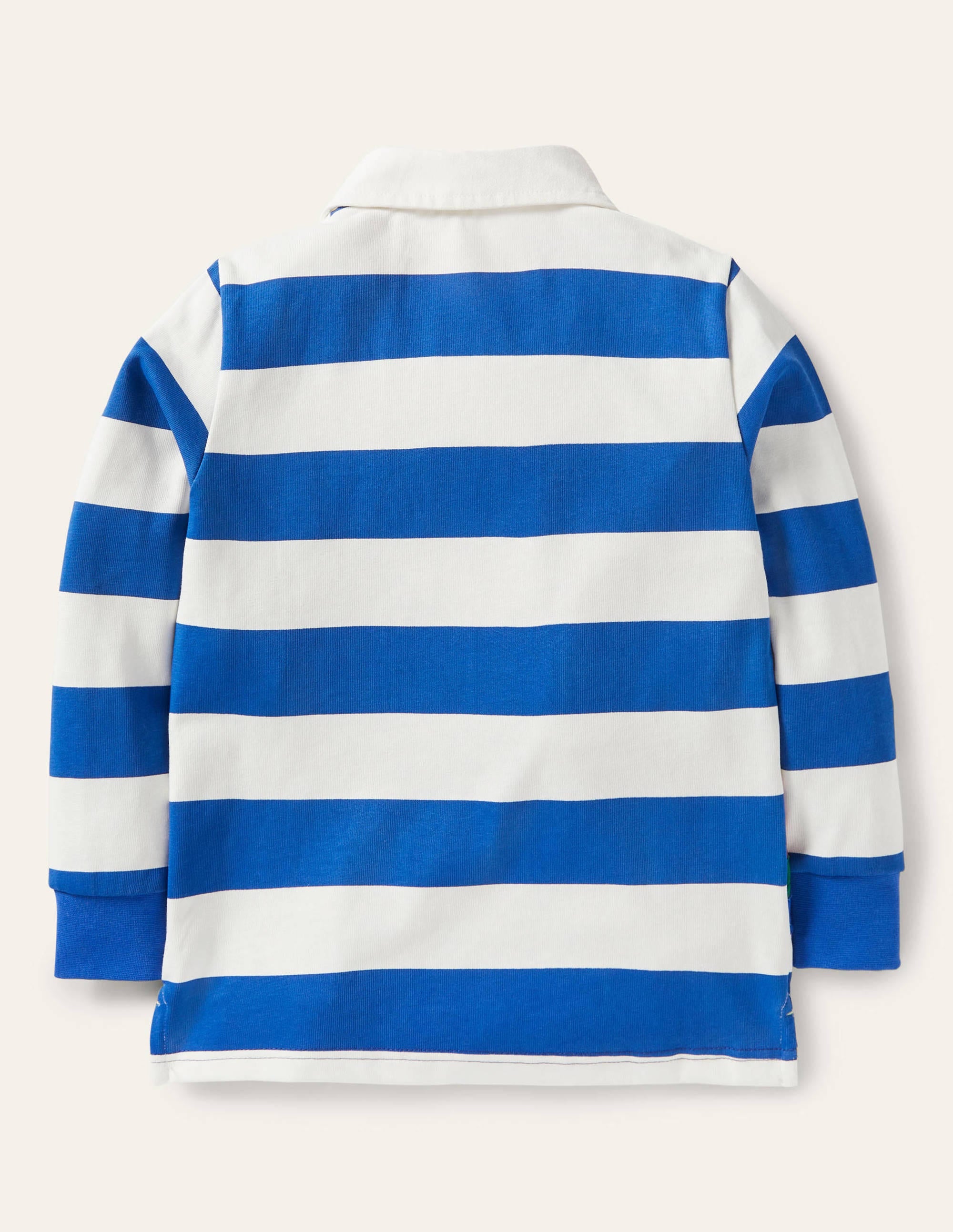 Appliqué Rugby Top-Bright Marina Blue/Ivory - Image 2