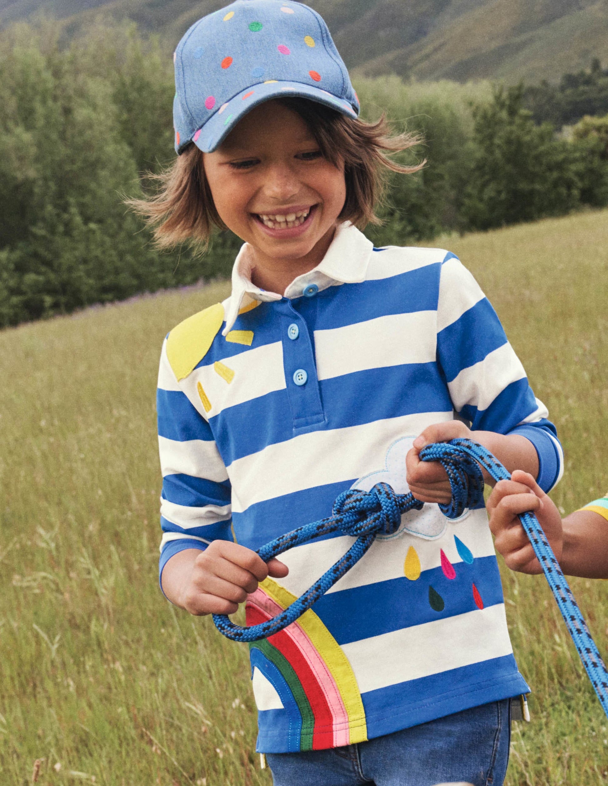 Appliqué Rugby Top-Bright Marina Blue/Ivory-5