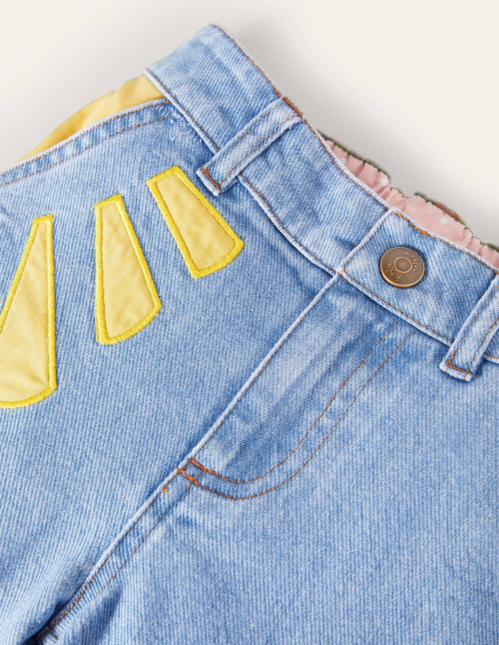 Jeans mit Applikation-Mittleres Vintageblau, Denim/Wettermotive-3