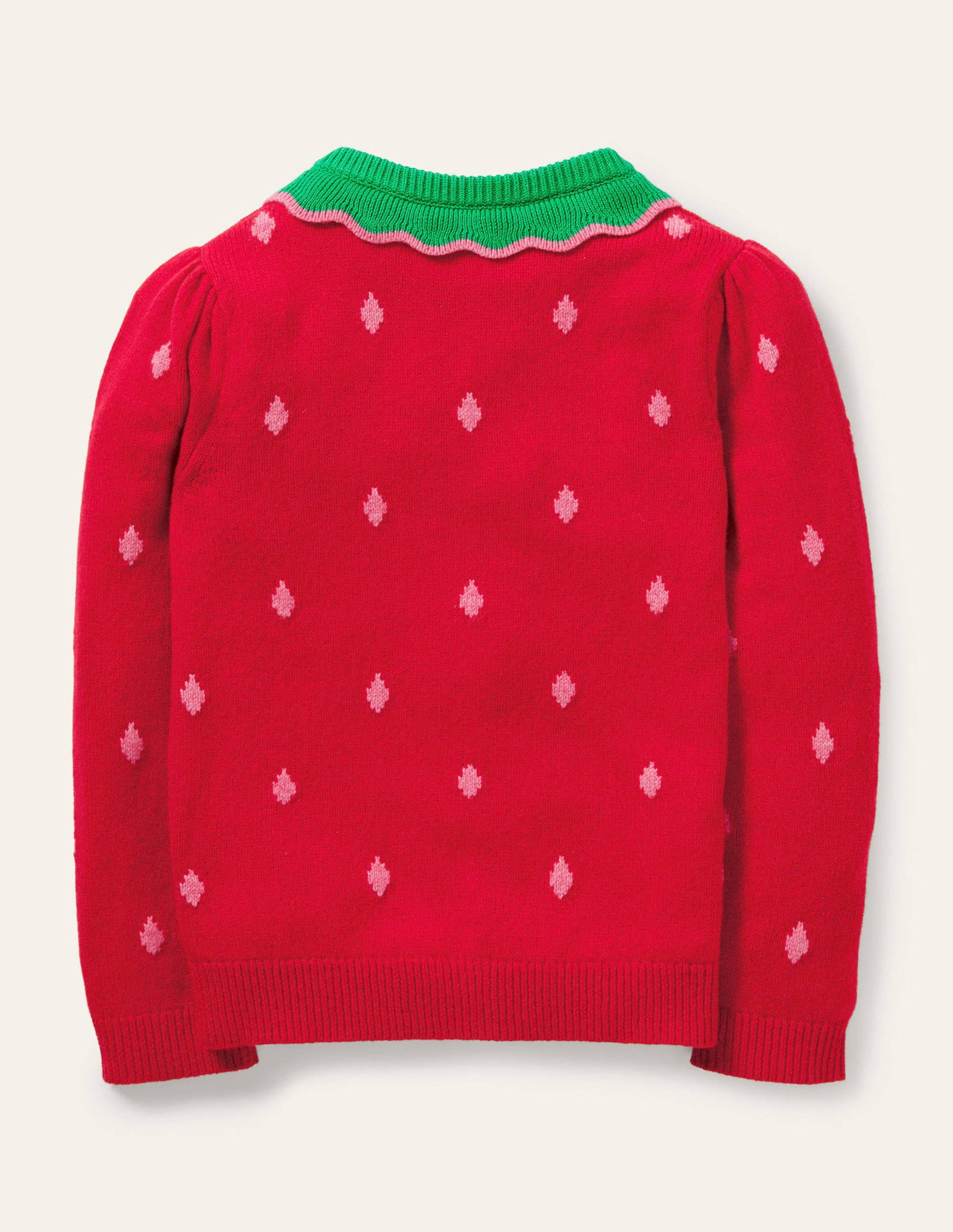 Gilet à appliqué fraise-Fraise coquelicot d'été-2