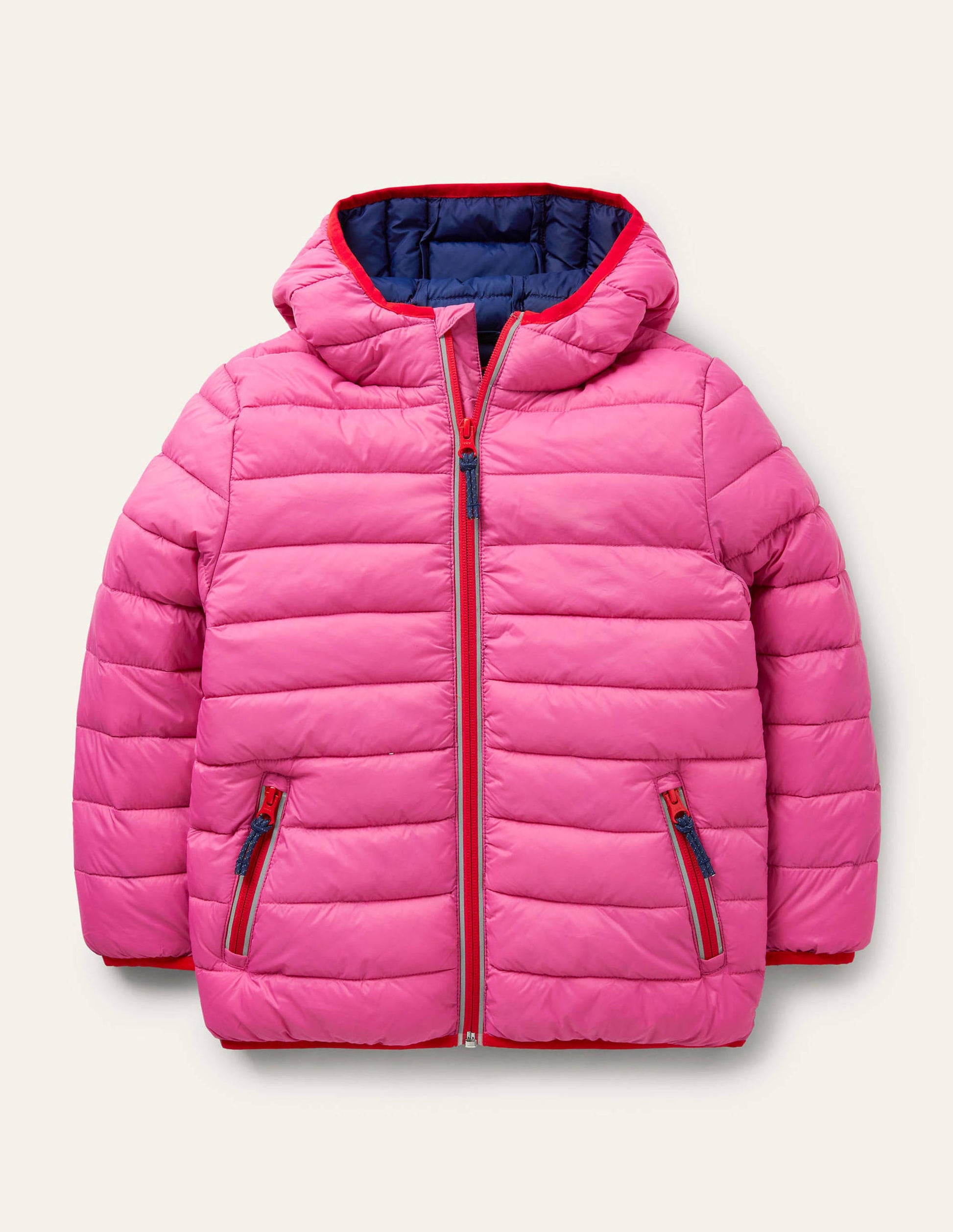 Cosy Pack-away Padded Jacket-Tickled Pink-1