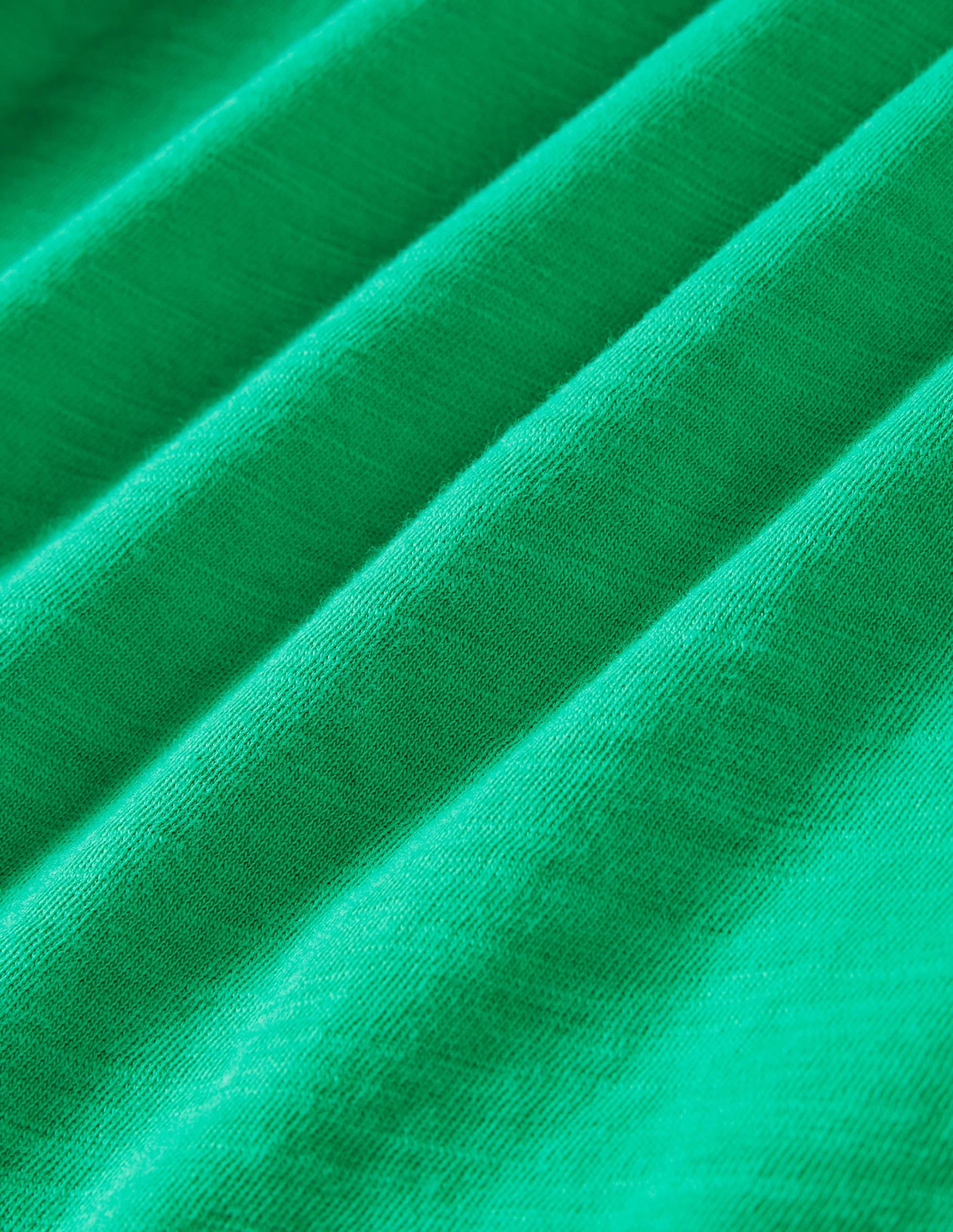 Débardeur Charlie en jersey à pompons-Vert tropical - Image 3