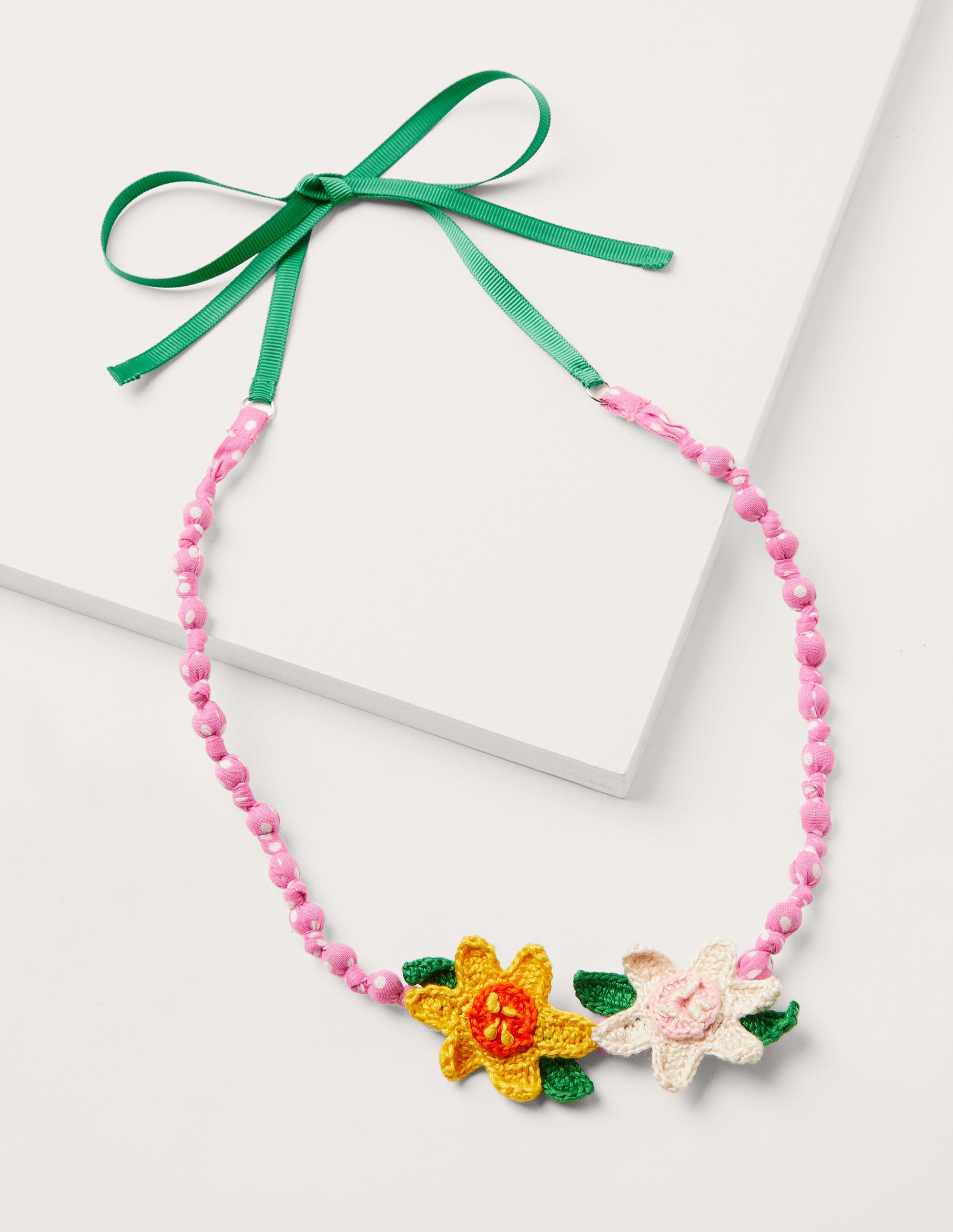 Stoffkette-Rosa, Blumen - Image 1
