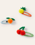 Originelle Haarclips im 3er-Pack-Bunt, Früchte