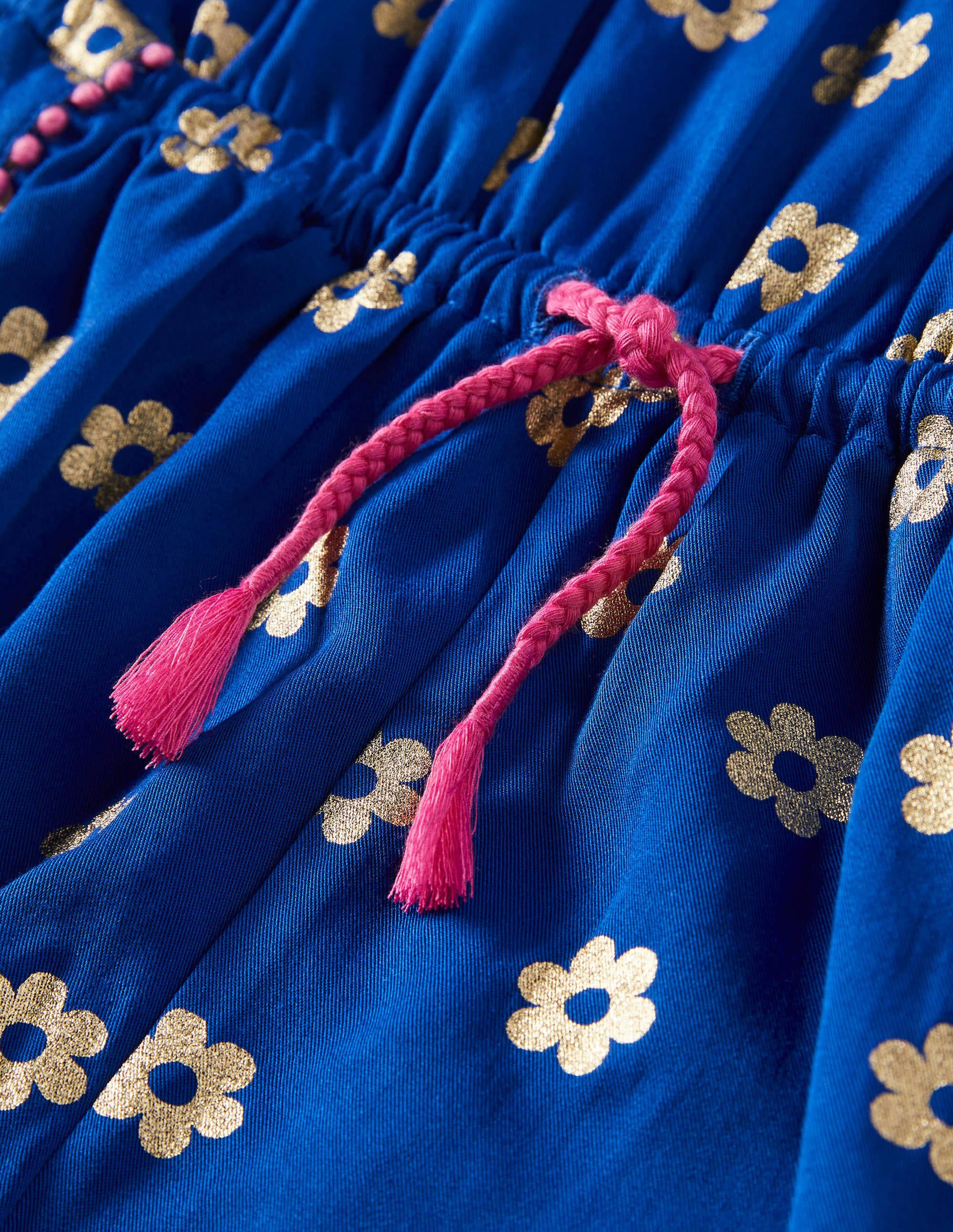 Combishort de vacances tissé-Pâquerette métallisée bleu vague - Image 3