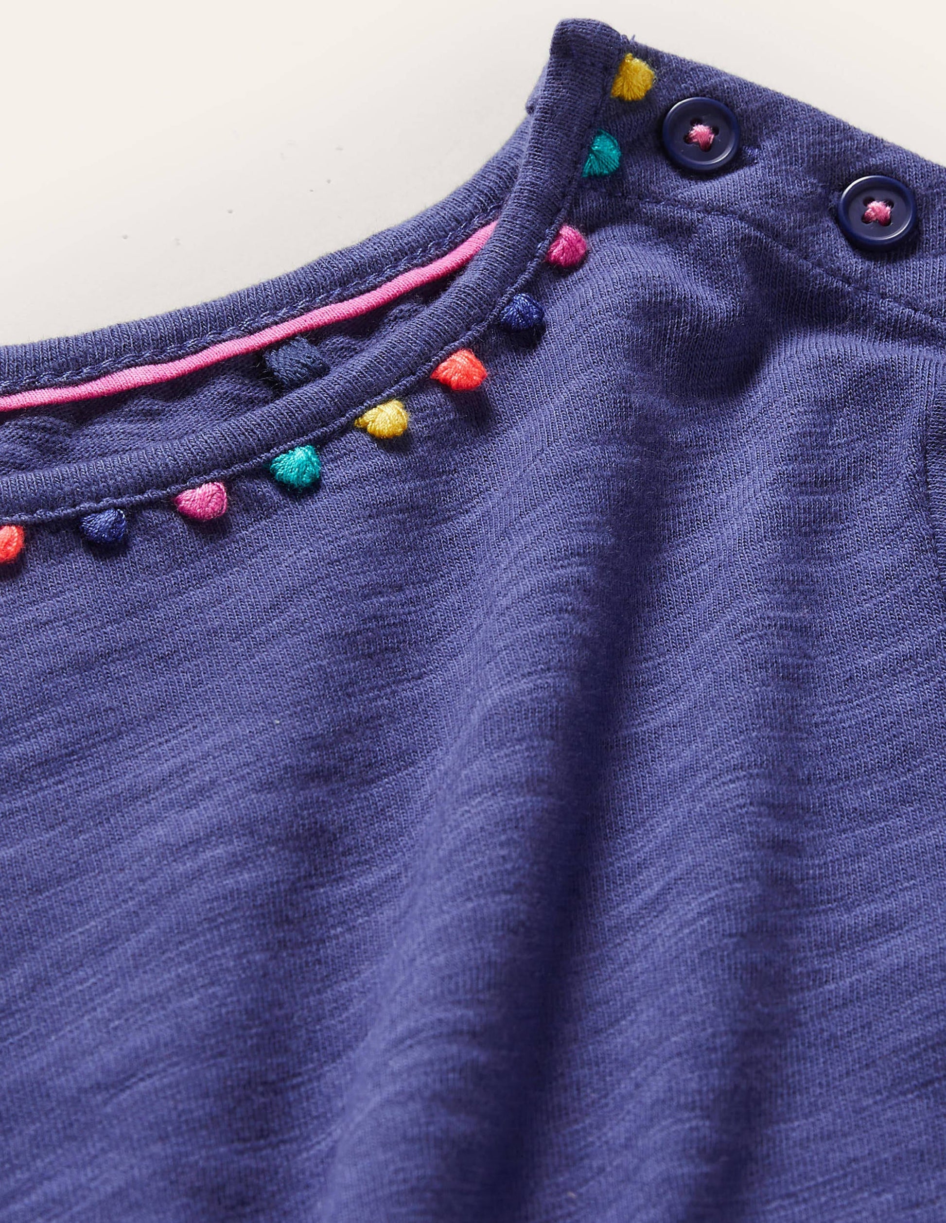 Charlie Jerseykleid mit Bommeln-Segelblau-3