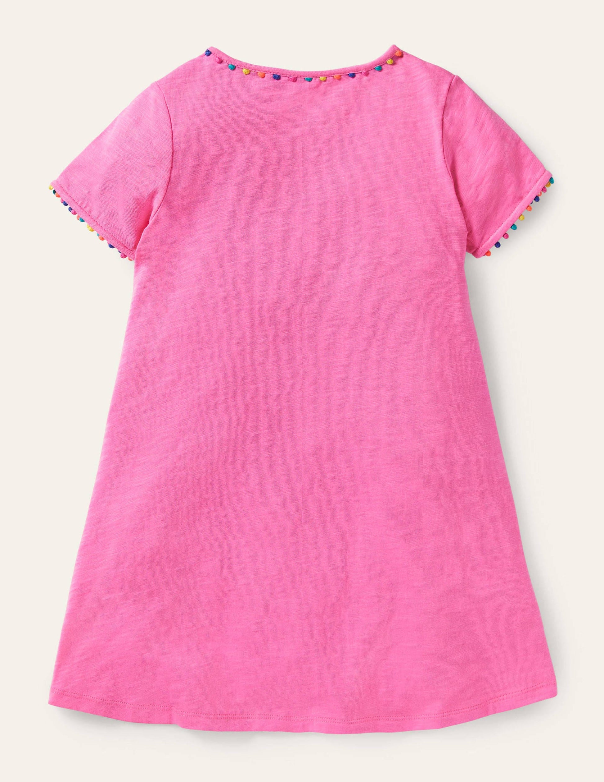 Charlie Jerseykleid mit Bommeln-Erdbeereisrosa-2