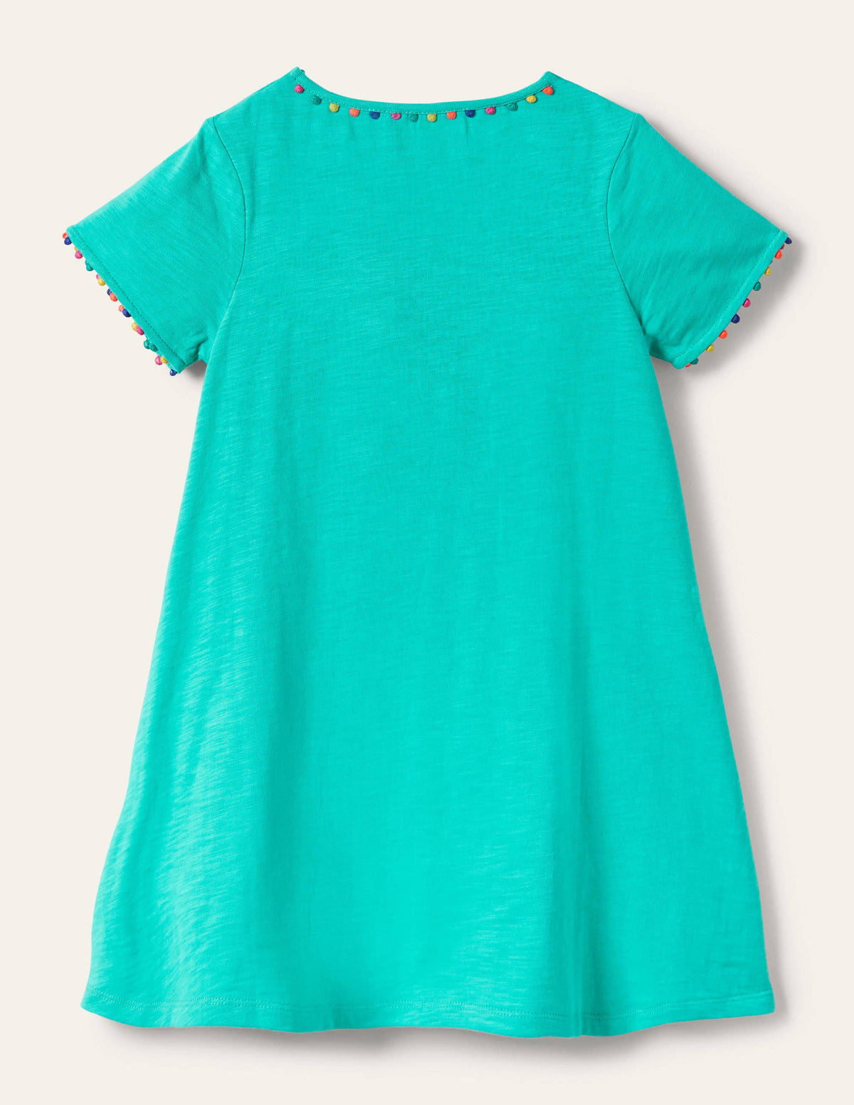 Charlie Jerseykleid mit Bommeln-Türkis - Image 2