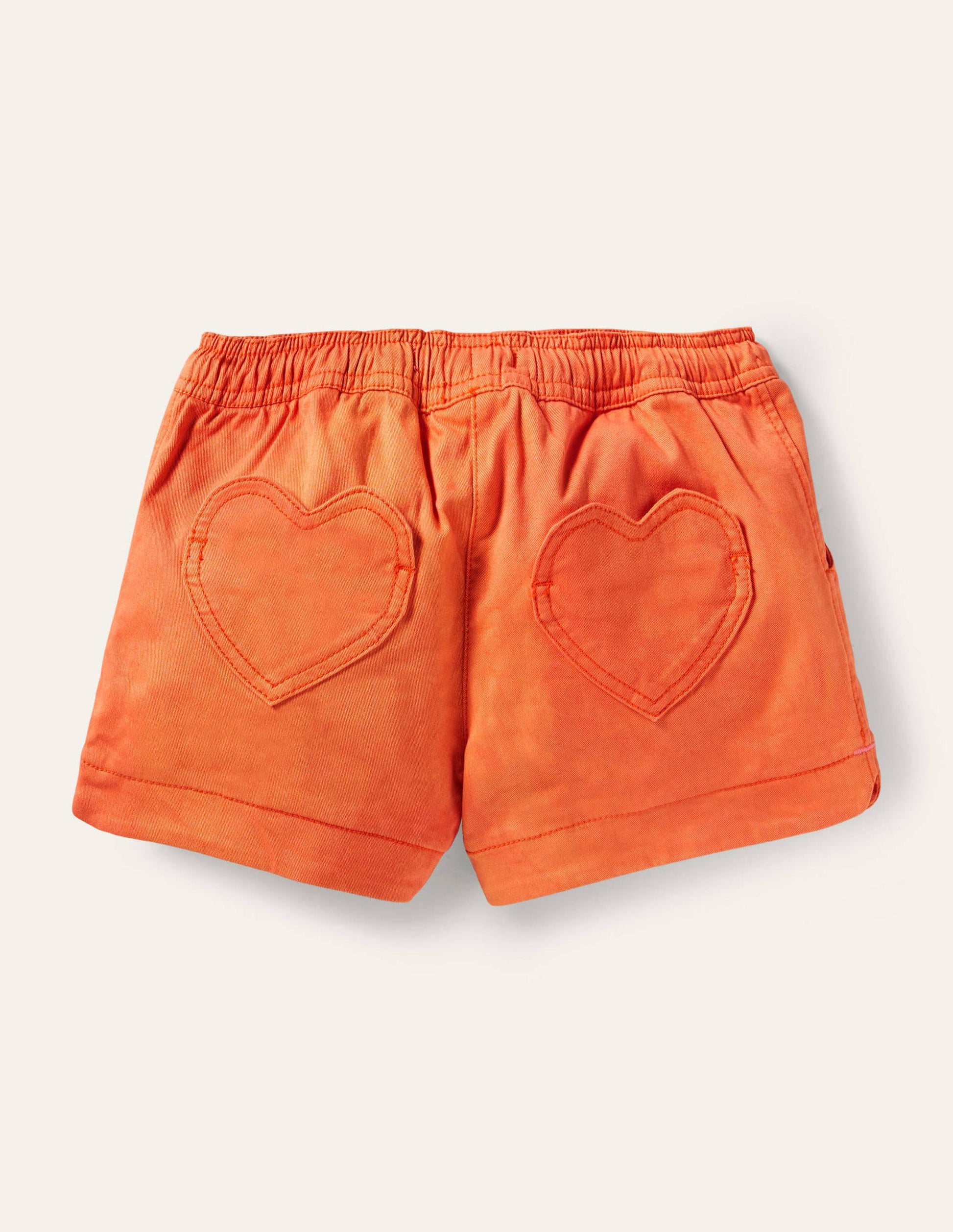 Shorts mit Herztaschen-Mandarinenorange-2