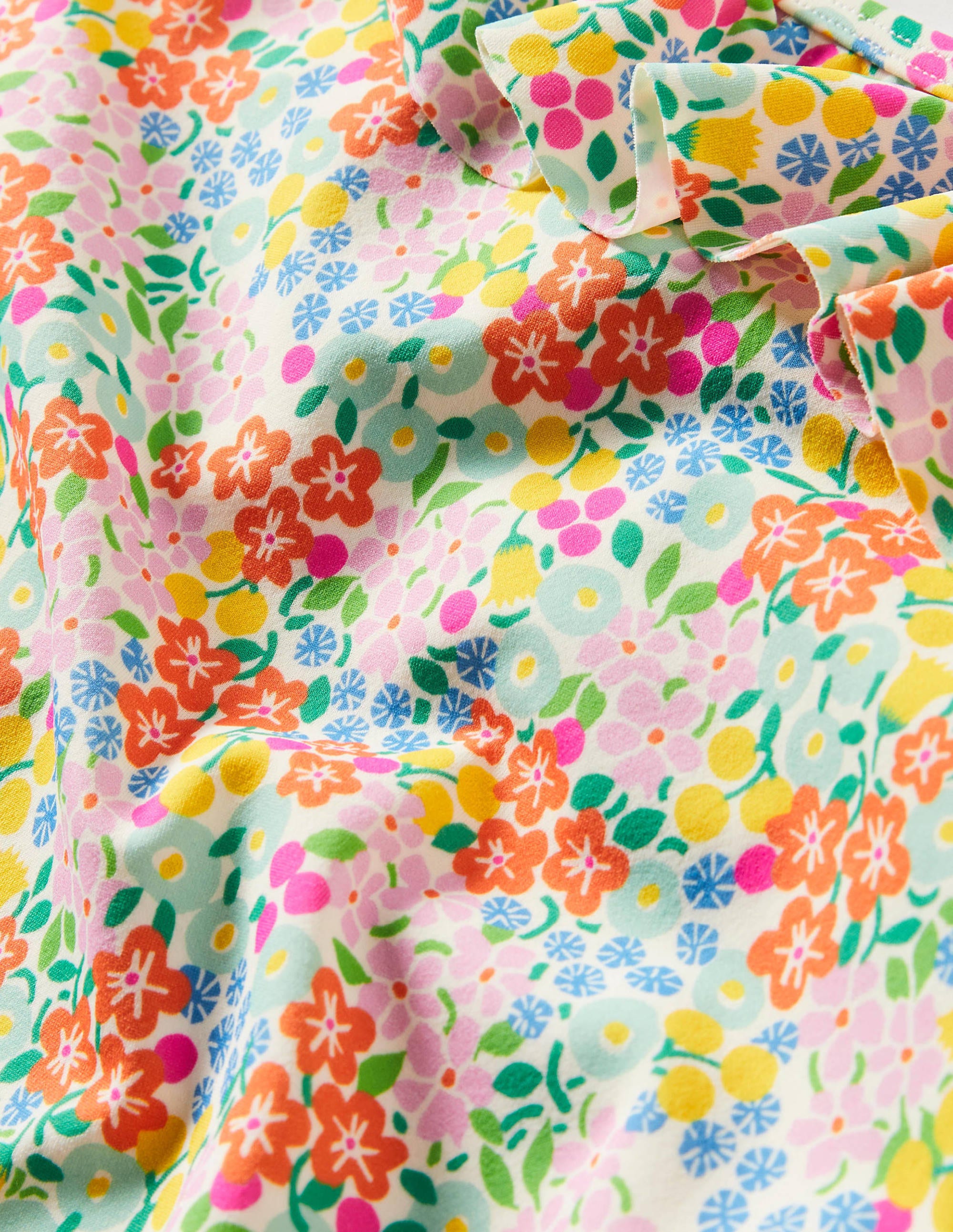 Maillot de bain avec volants sur l'épaule-Lit de fleurs tropicales multi - Image 3