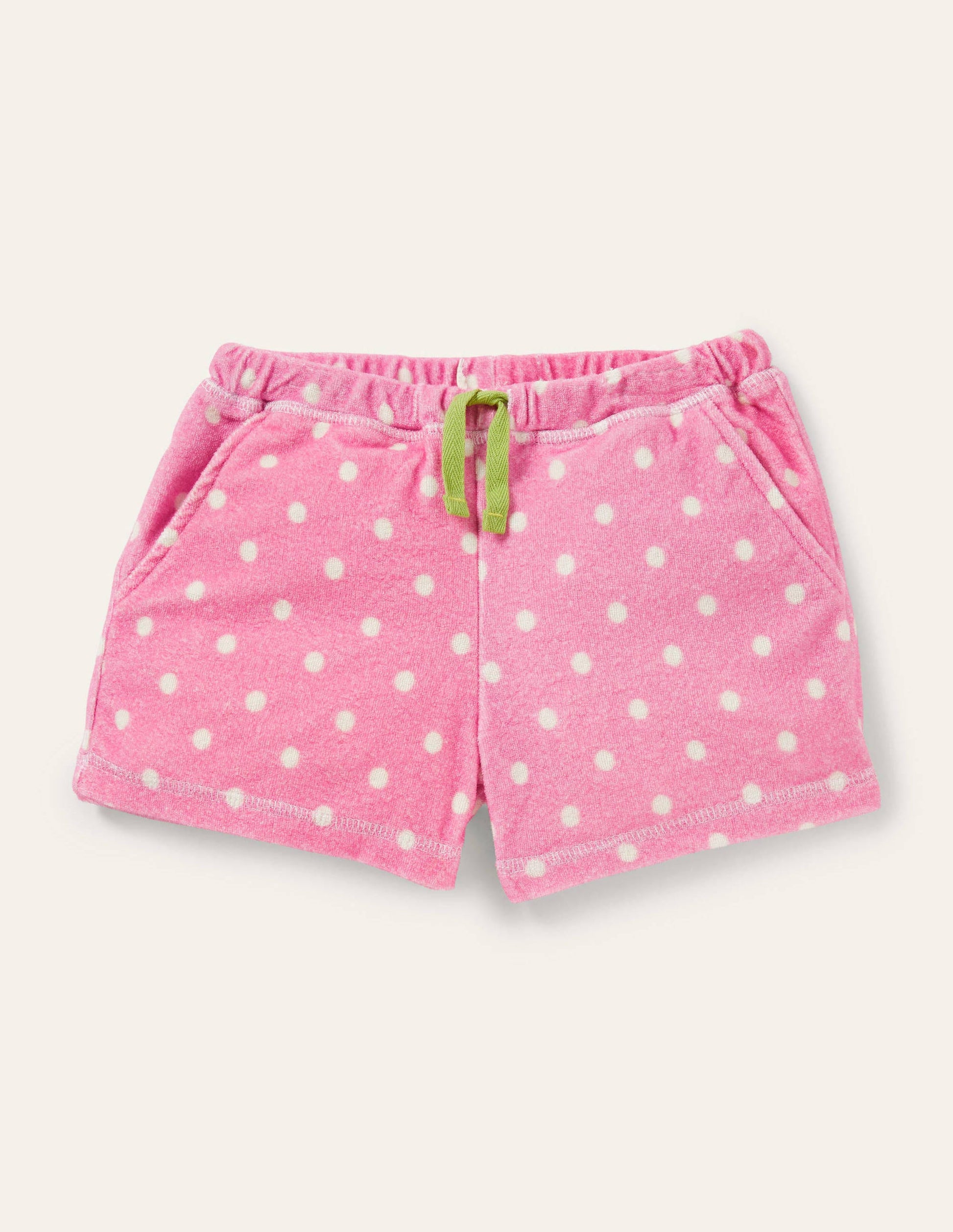 Short en éponge-Flamant limonade rose-1