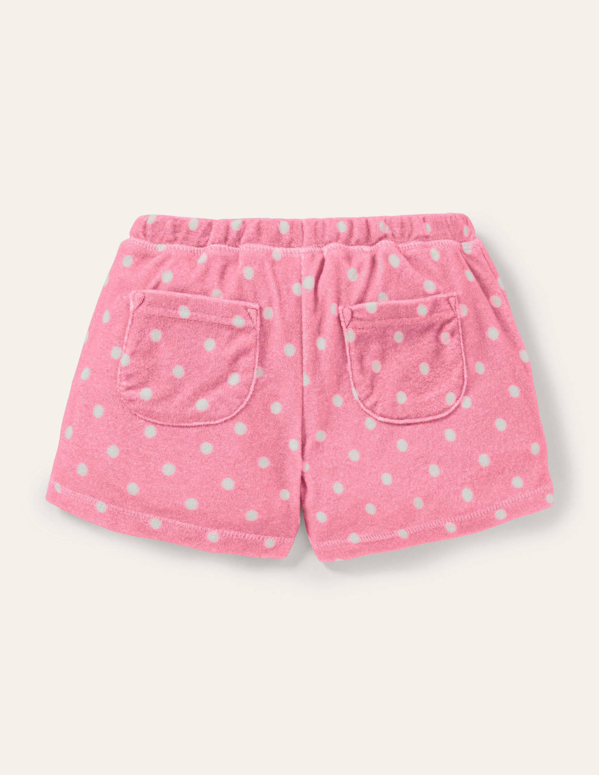 Short en éponge-Flamant limonade rose-2