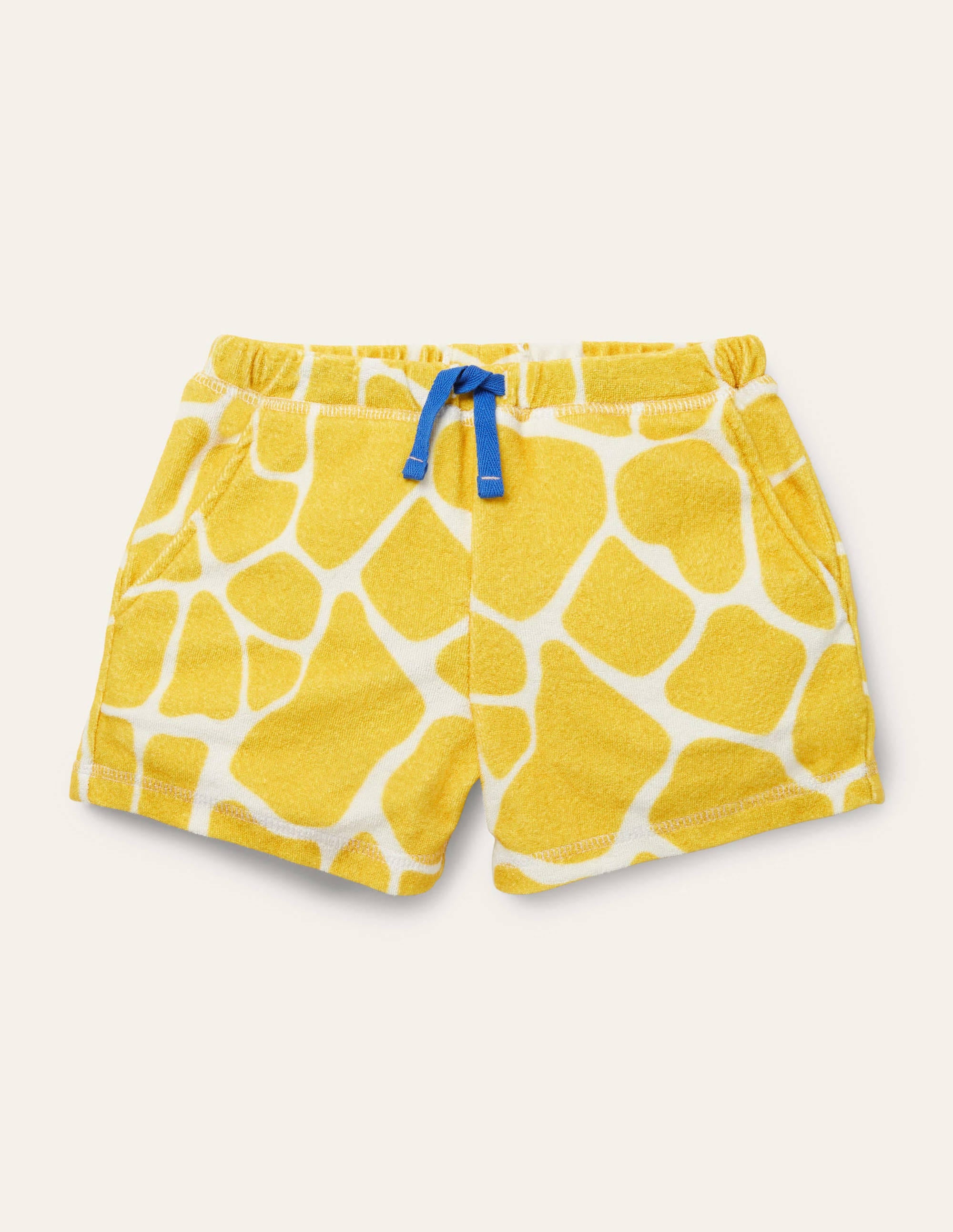 Frottee-Shorts-Narzissengelb, Giraffe - Image 1