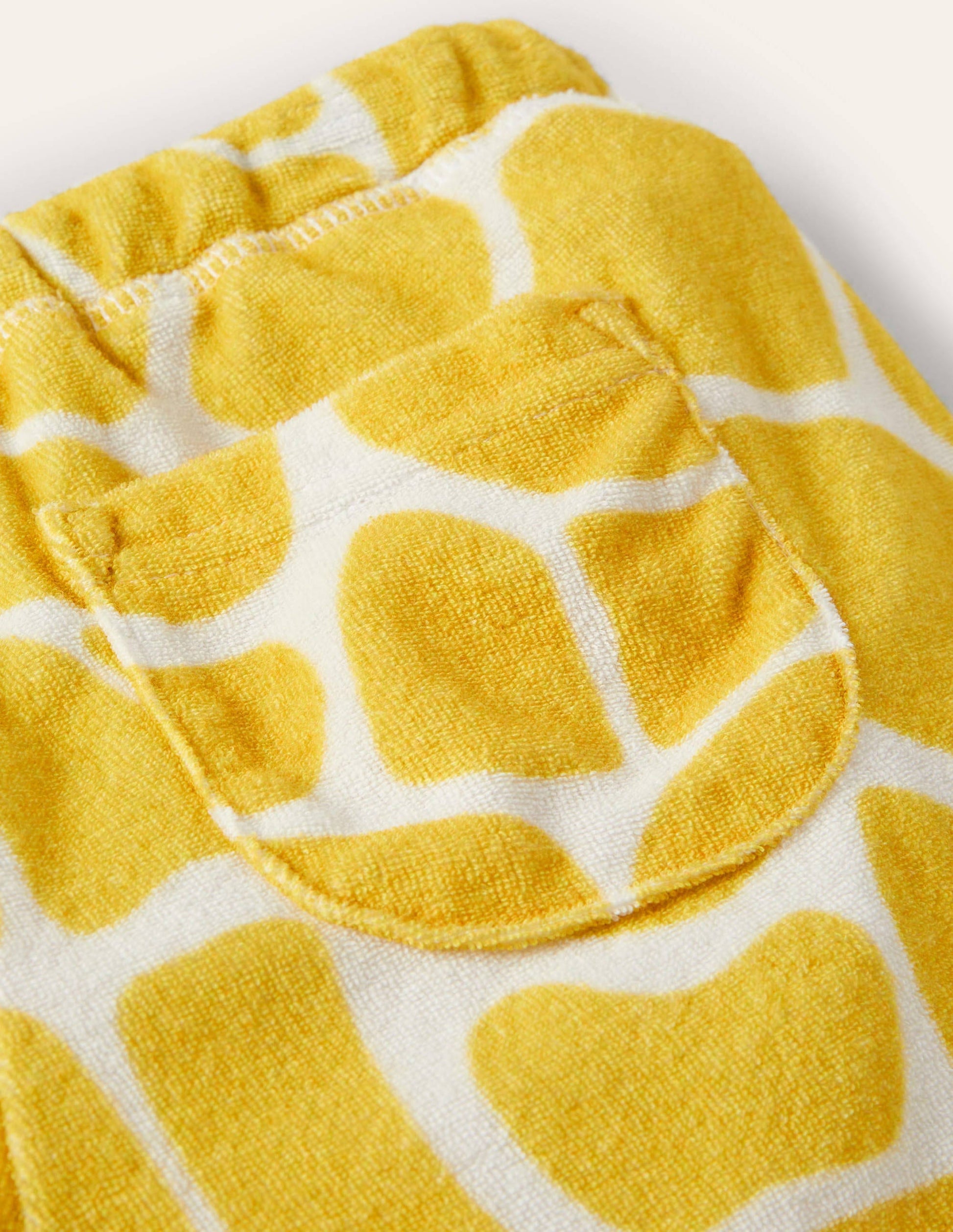 Frottee-Shorts-Narzissengelb, Giraffe-3